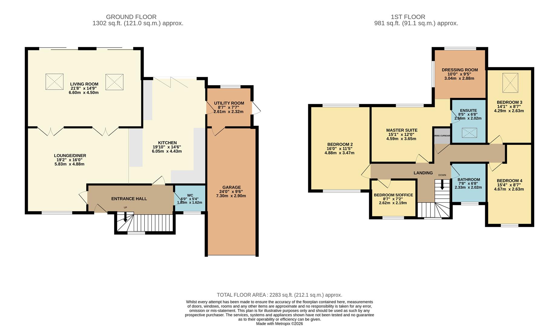 7, Falconers Park, Sawbridgeworth floorplan