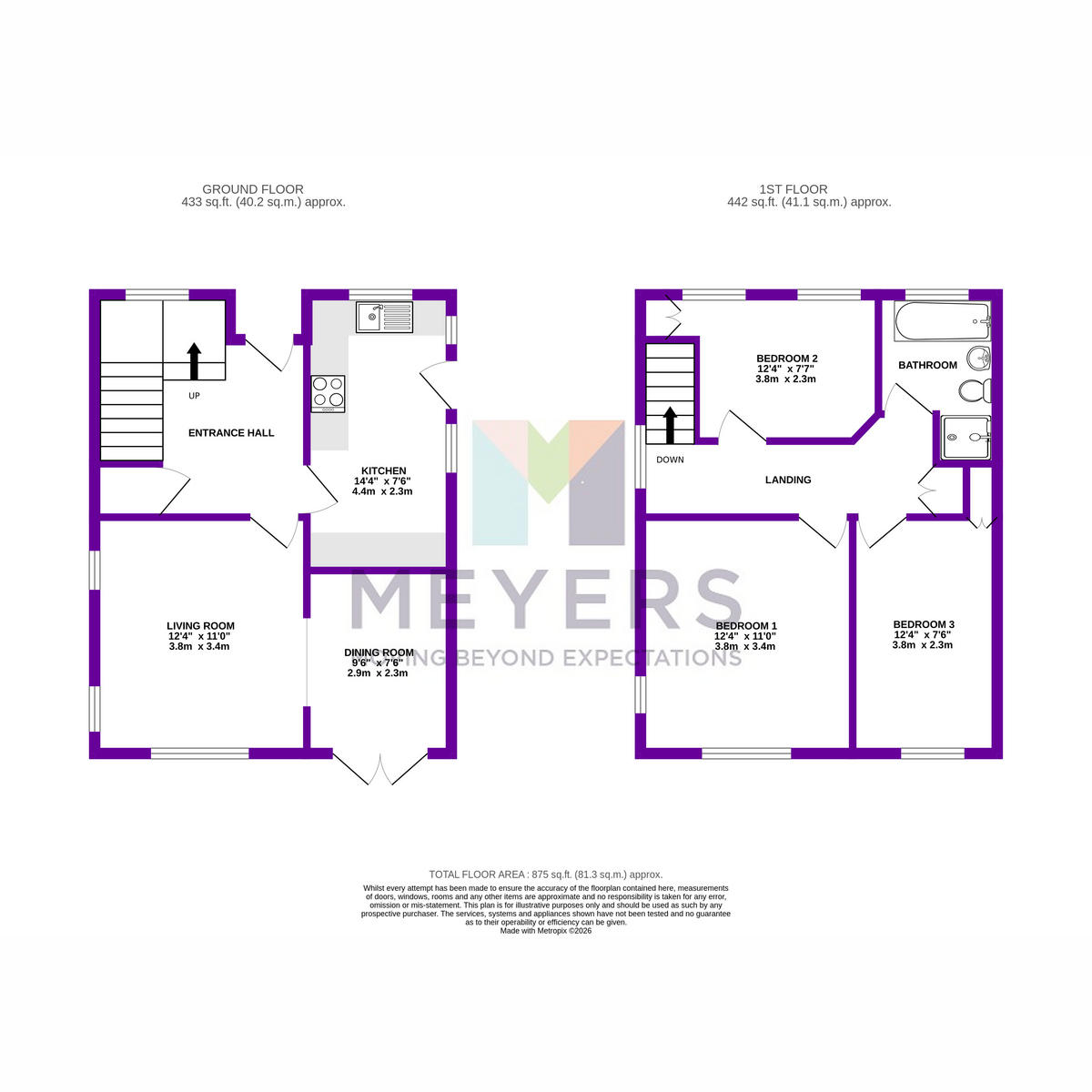 124, Leybourne Avenue, Bournemouth floorplan