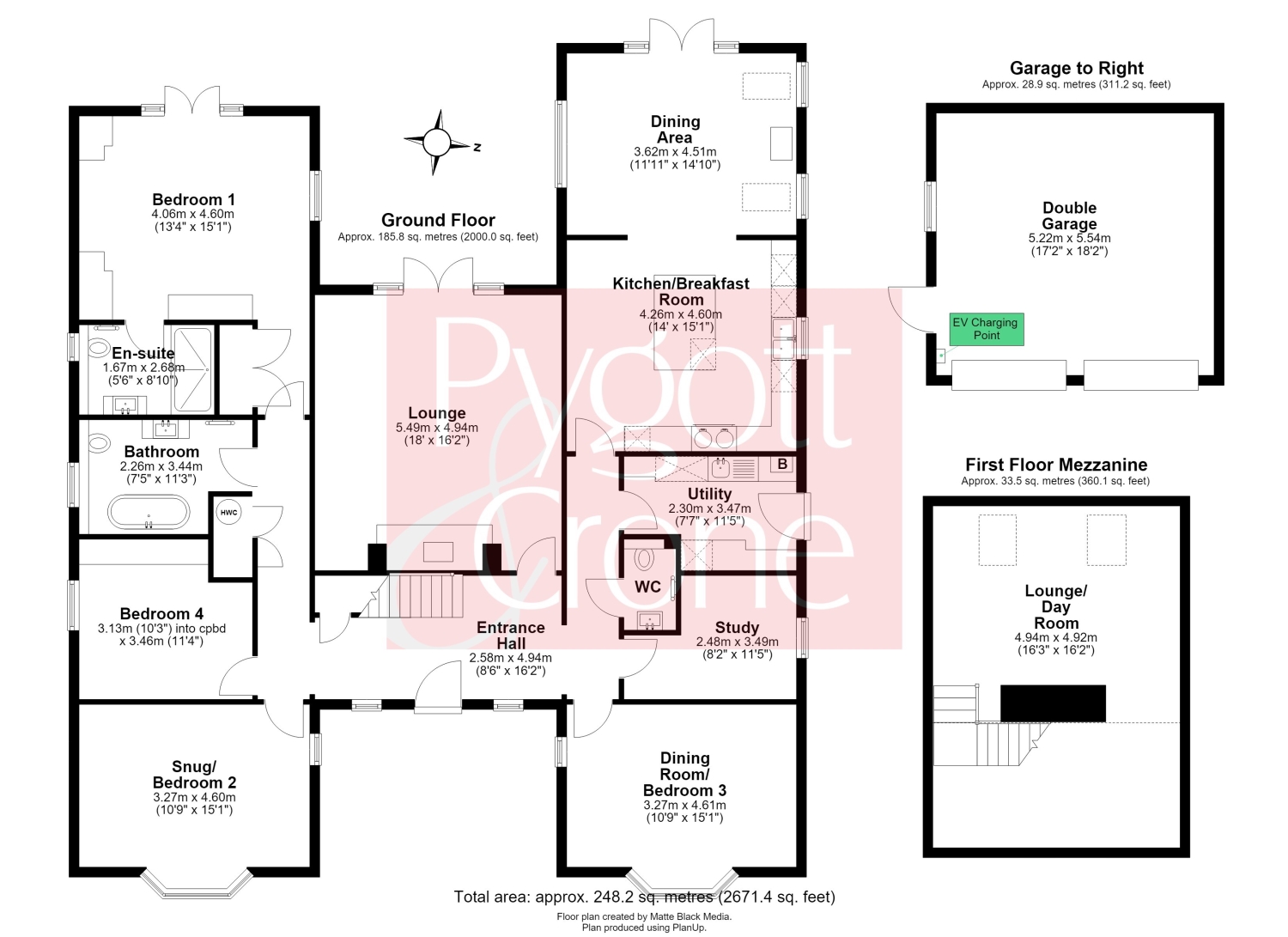 3, Rowan Way, Spalding, Lincolnshire, PE11 floorplan