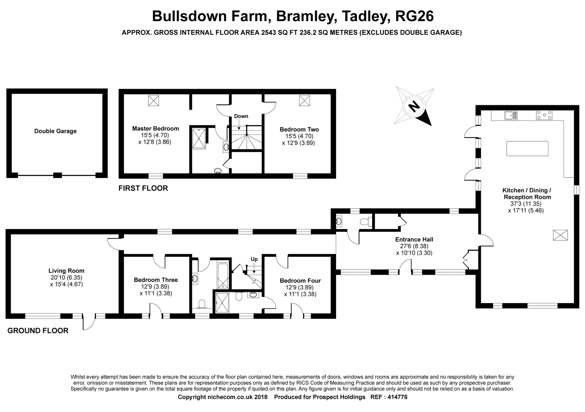 4 Bedrooms  for sale in Bullsdown Farm, Bramley, Tadley, Hampshire RG26