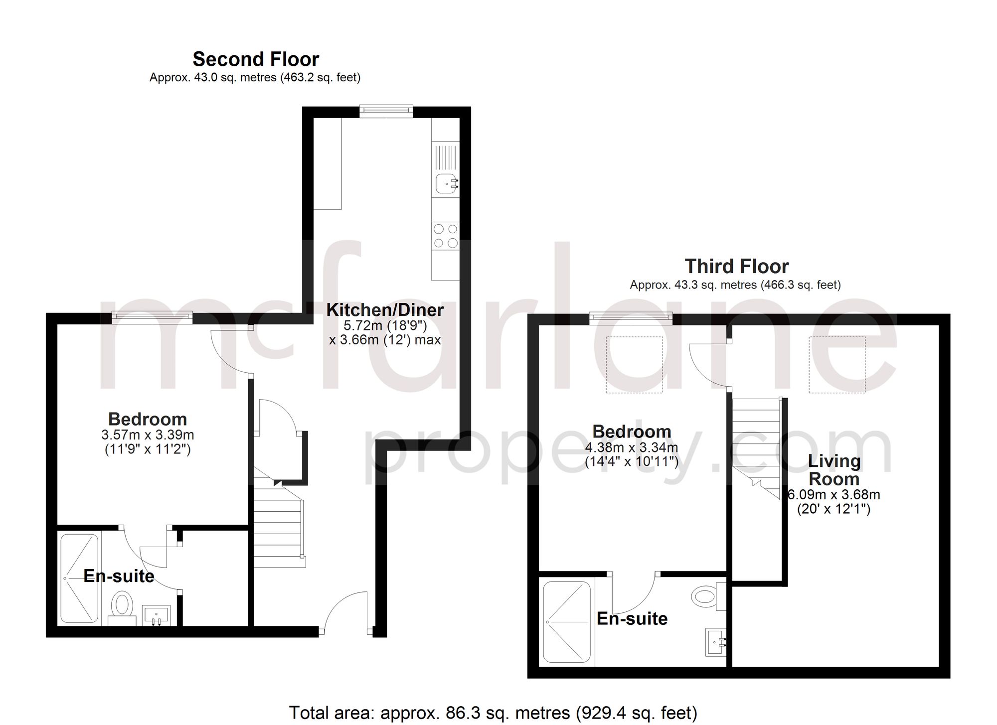 Flat 9 The Old School Maxwell Street, Swindon, Swindon floorplan