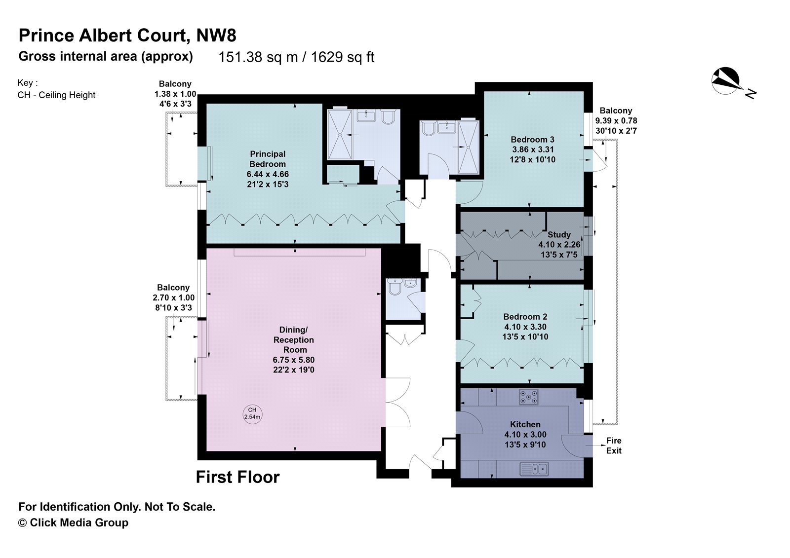 Flat 11, Prince Albert Court, 33, Prince Albert Road, London floorplan