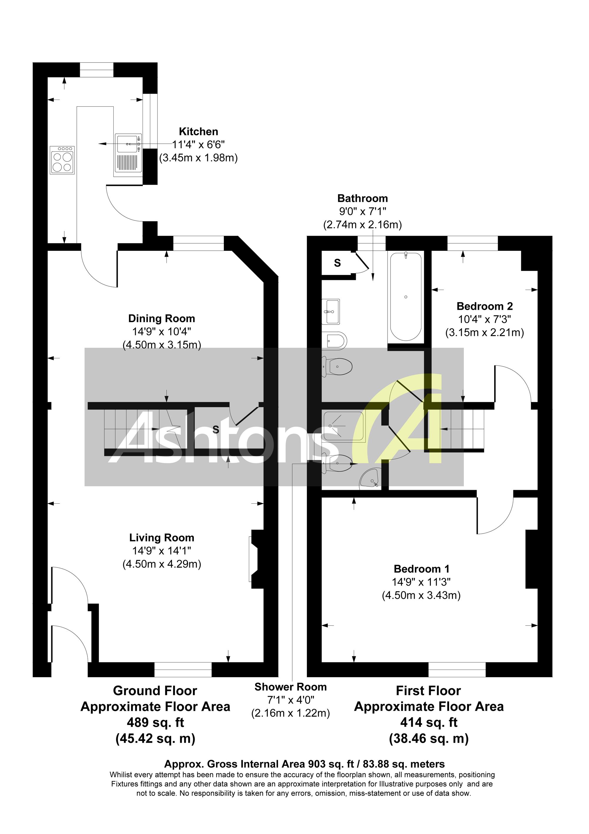 90 Newton Road, Warrington floorplan