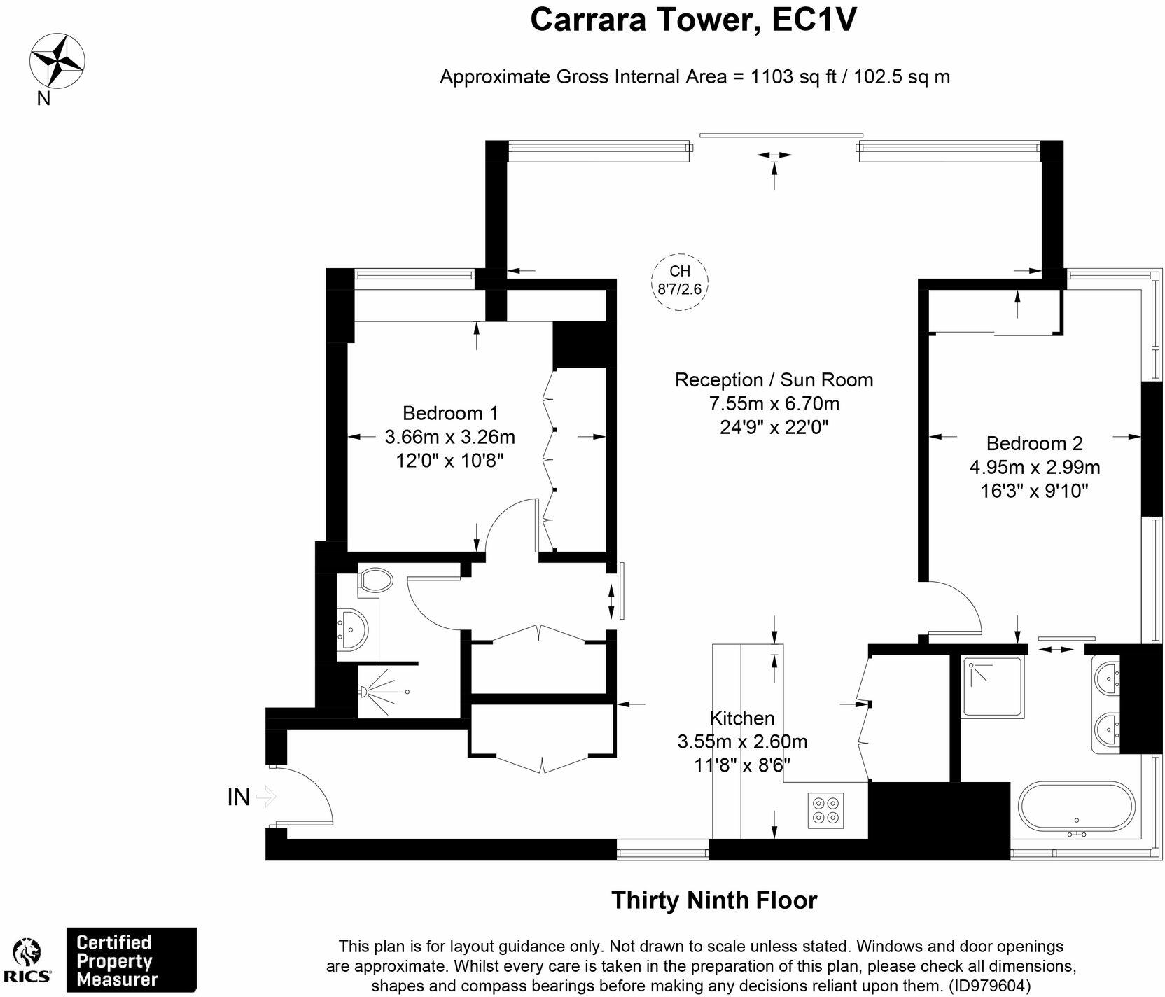 Apartment 270, London floorplan