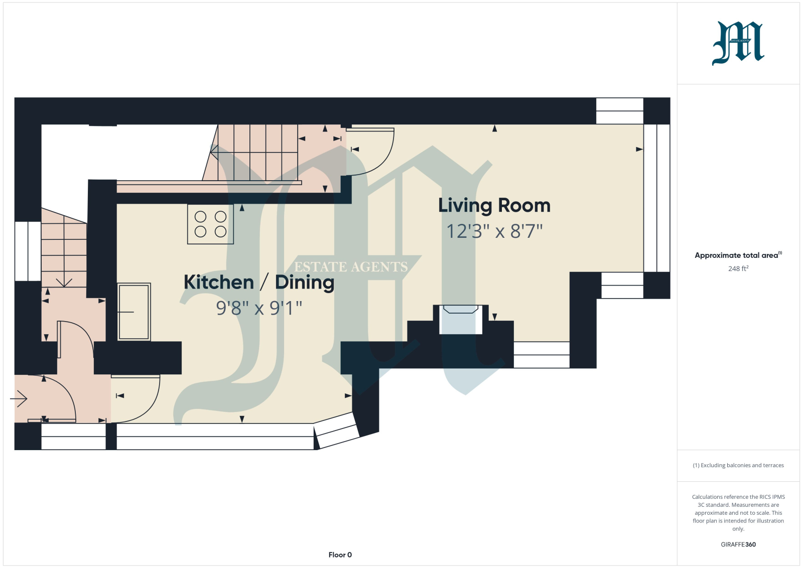 Kyoto, Sennen Cove, Penzance floorplan