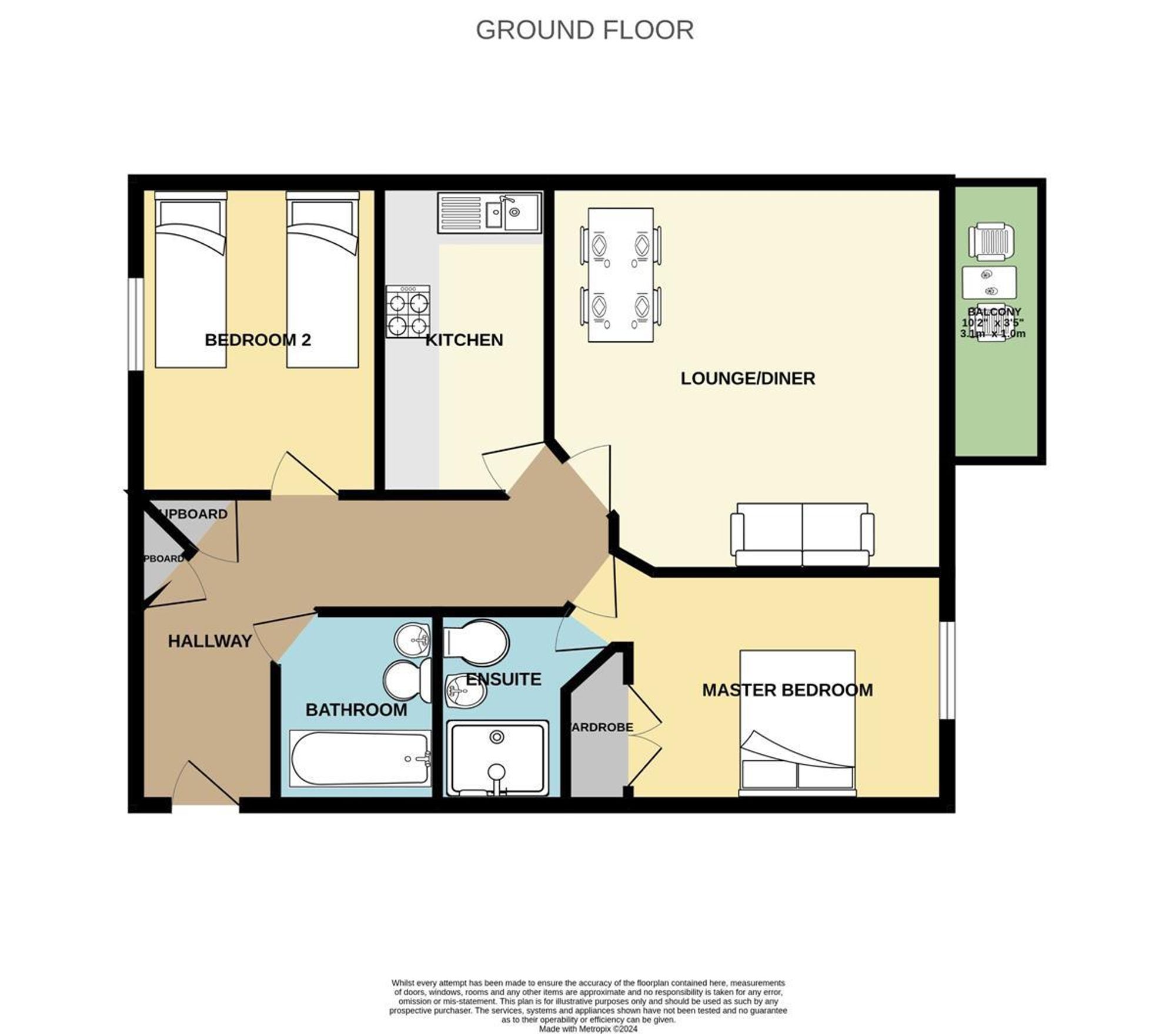 Flat 5, 5 Corscombe Close, Weymouth floorplan