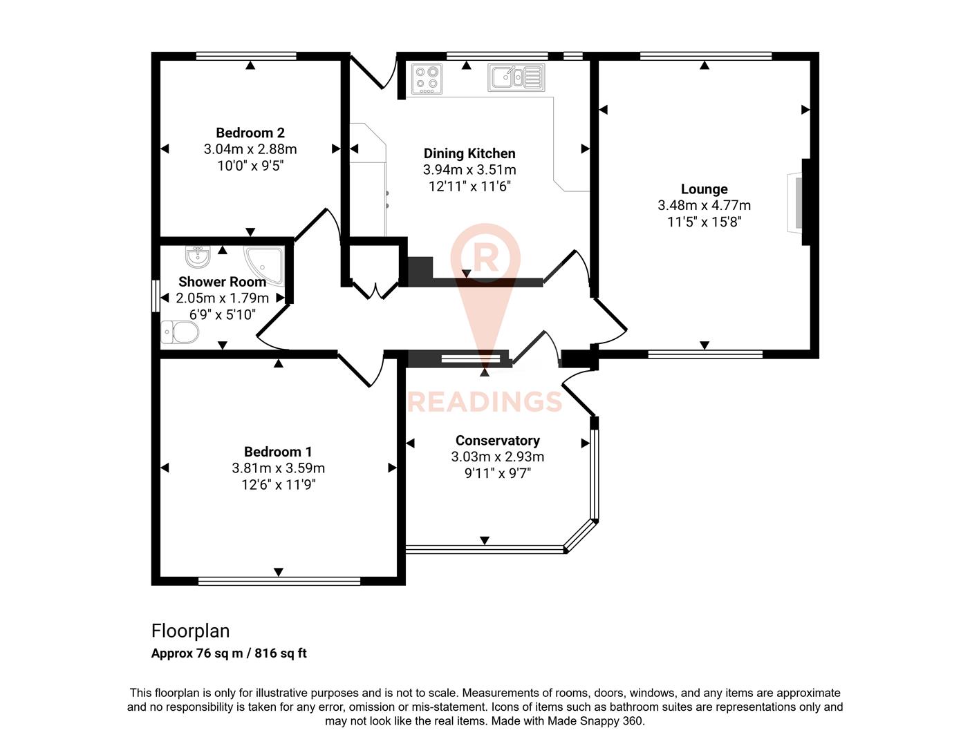 36, Oakside Crescent, Leicester floorplan