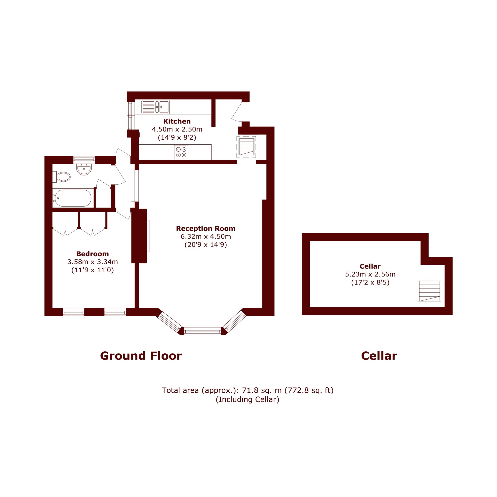 Flat 2A, 41, Burlington Road, London floorplan