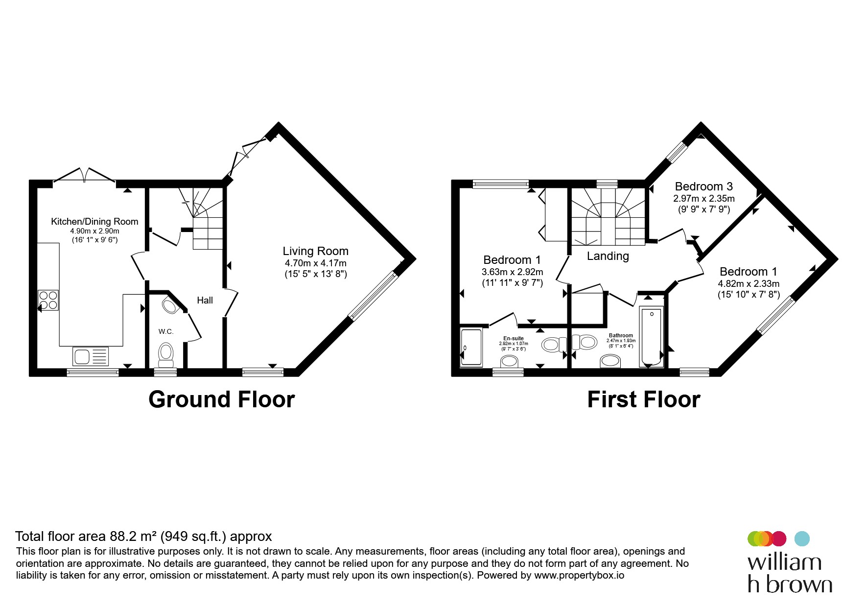 145, Rowell Way, HUNTINGDON floorplan