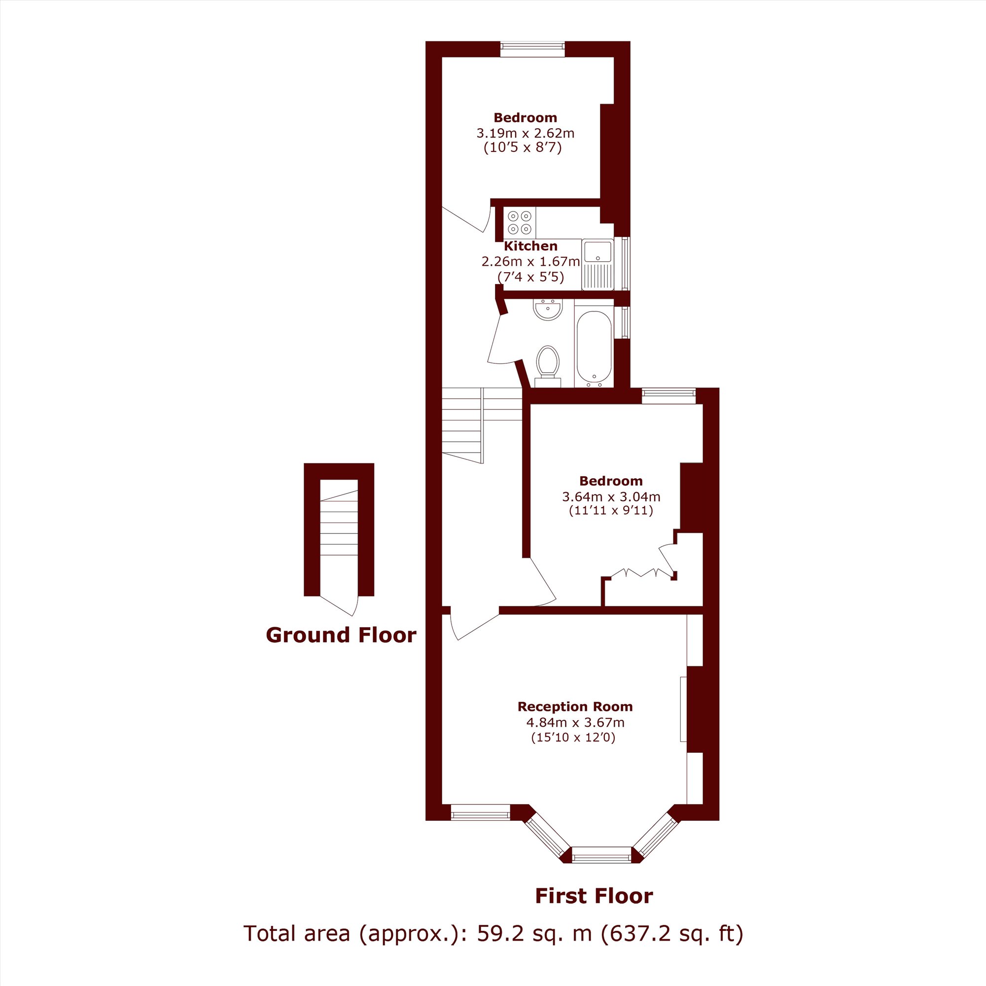 104A, Chapter Road, London floorplan