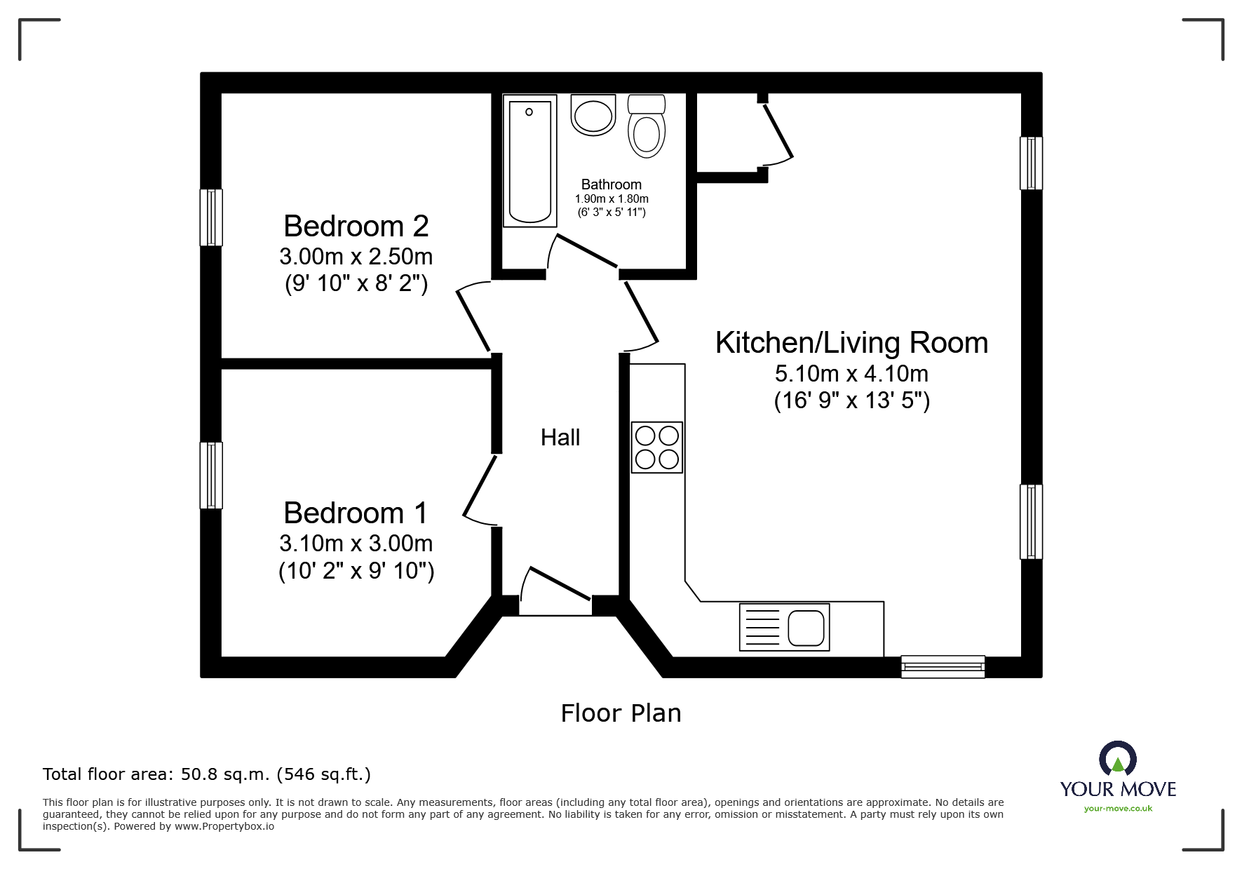 Apartment A, Carlton House,, Sloane Close, Leicester floorplan