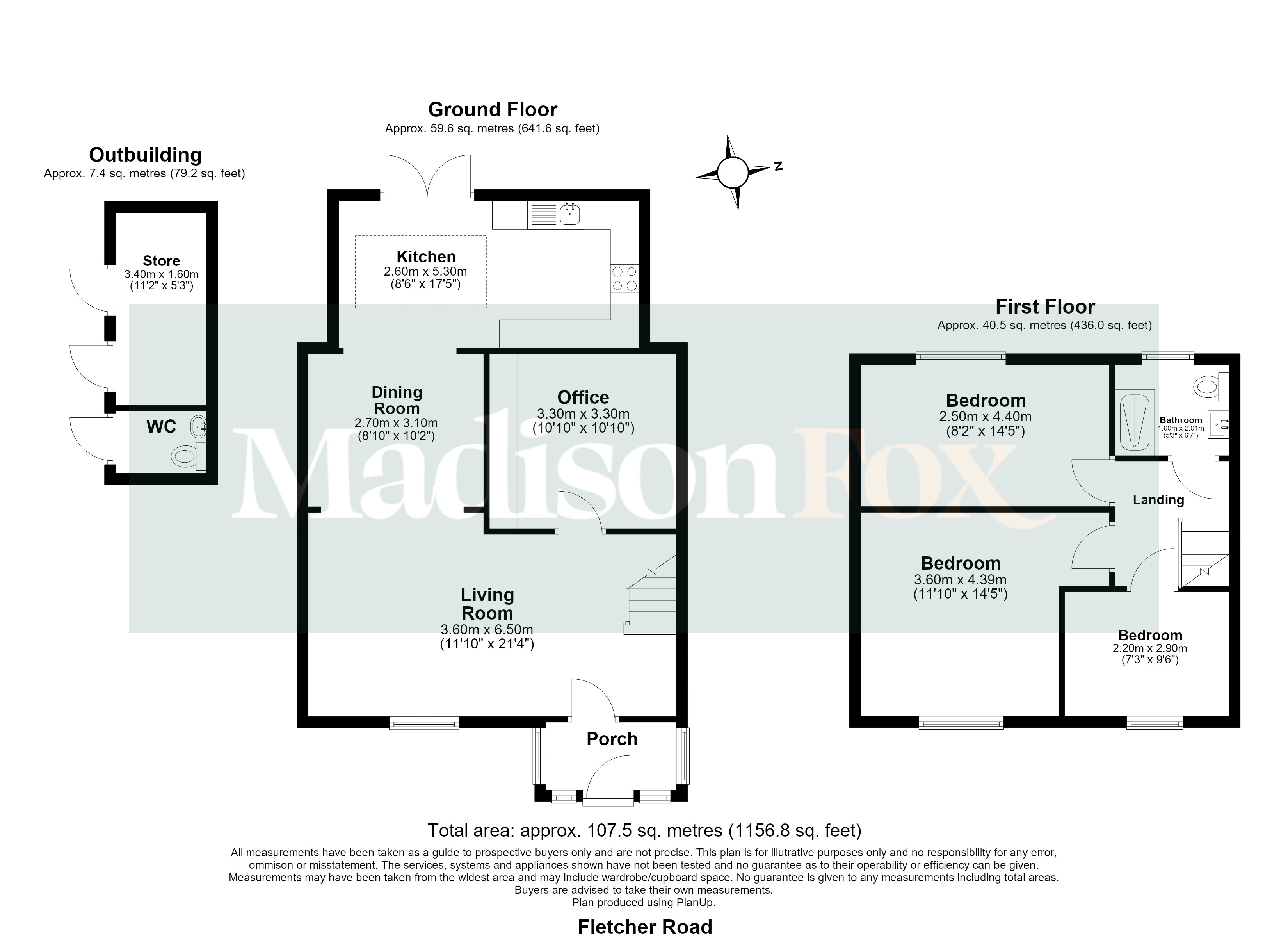 Fletcher Road, Chigwell floorplan