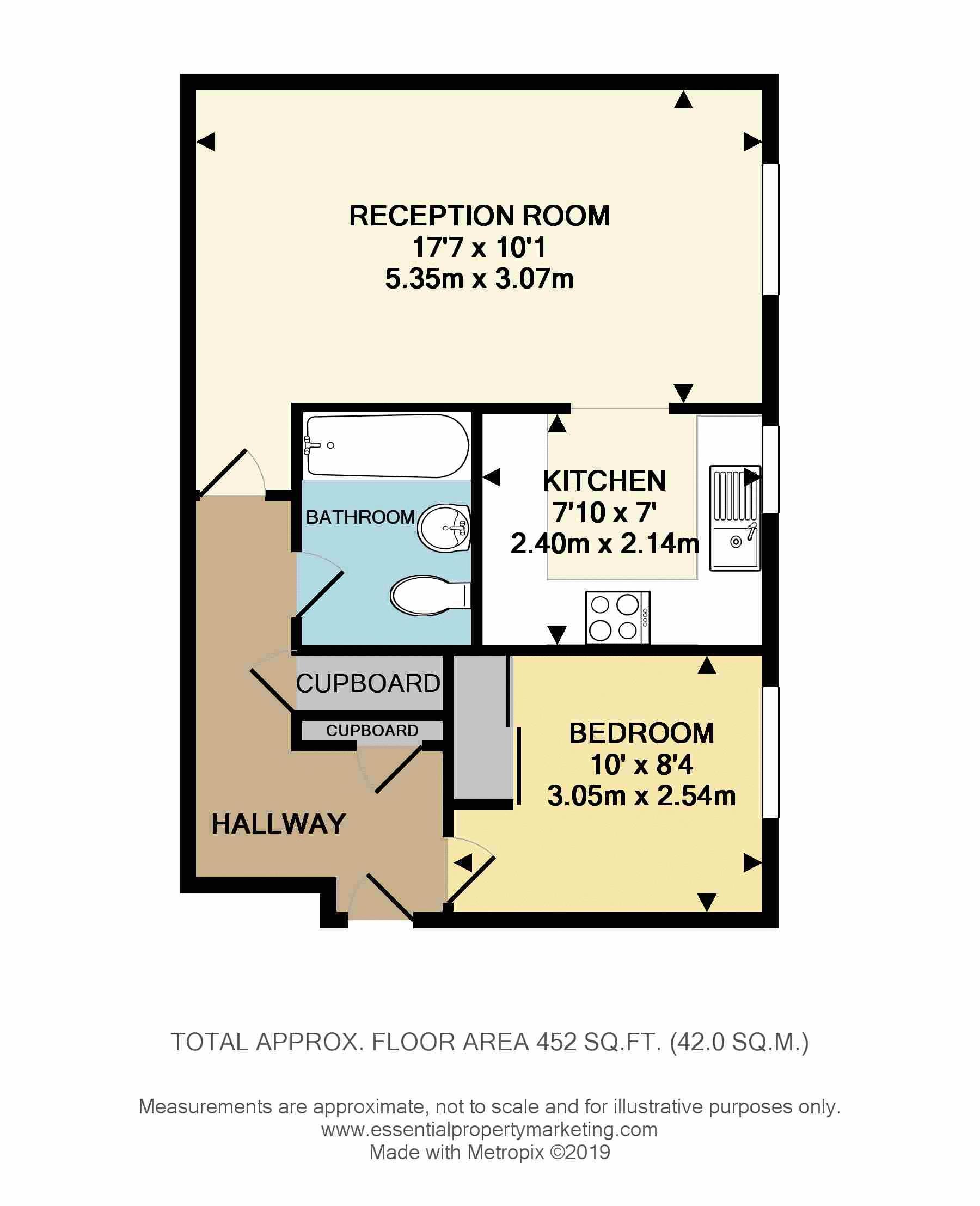 1 Bedrooms Flat for sale in Cotswold Way, Worcester Park KT4