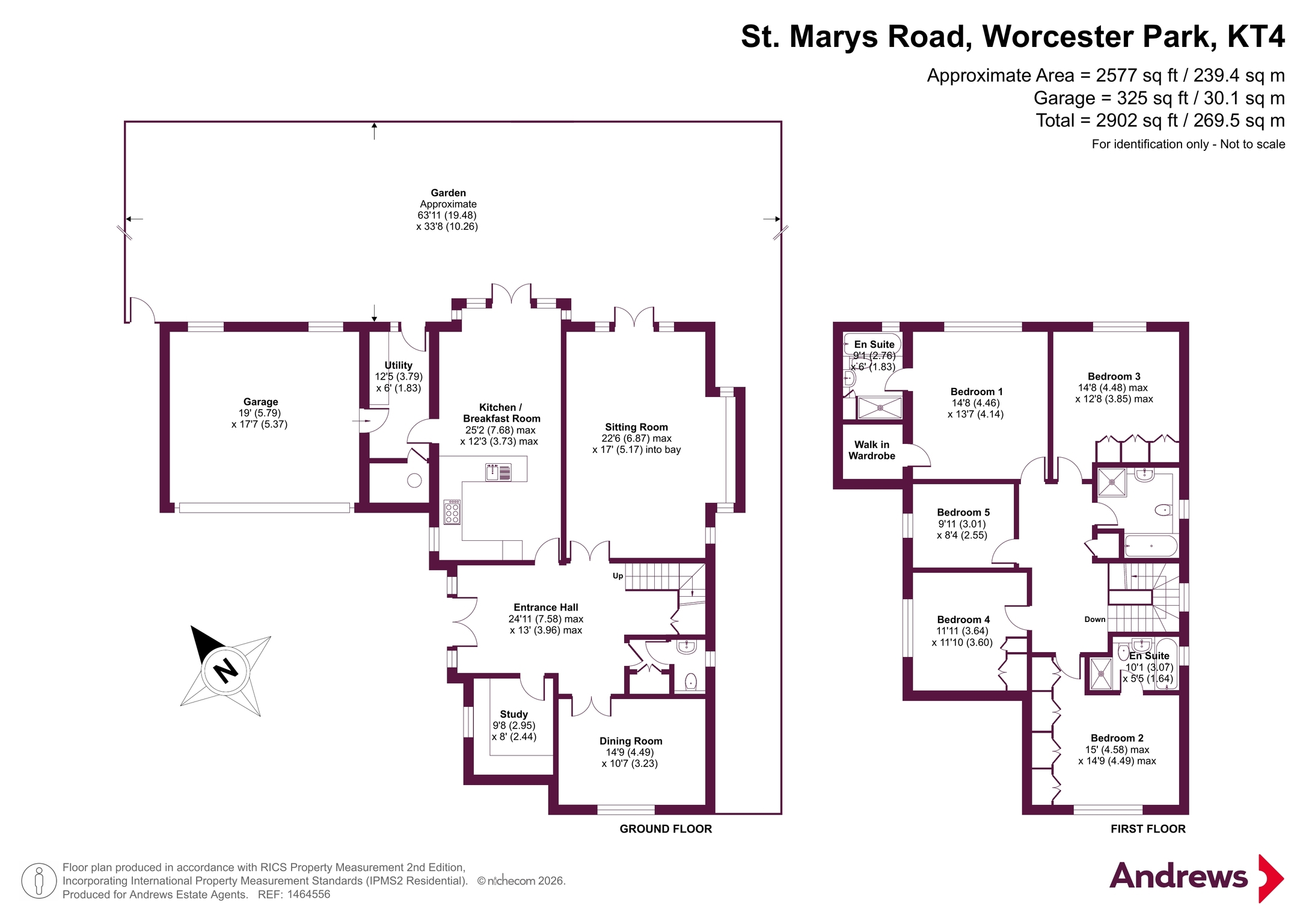 3, St. Marys Copse, Worcester Park floorplan