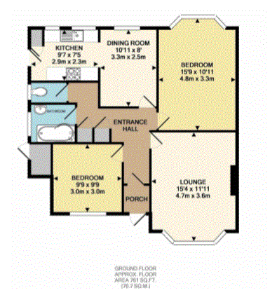 2 Bedrooms Maisonette to rent in Madison Gardens, Bromley BR2