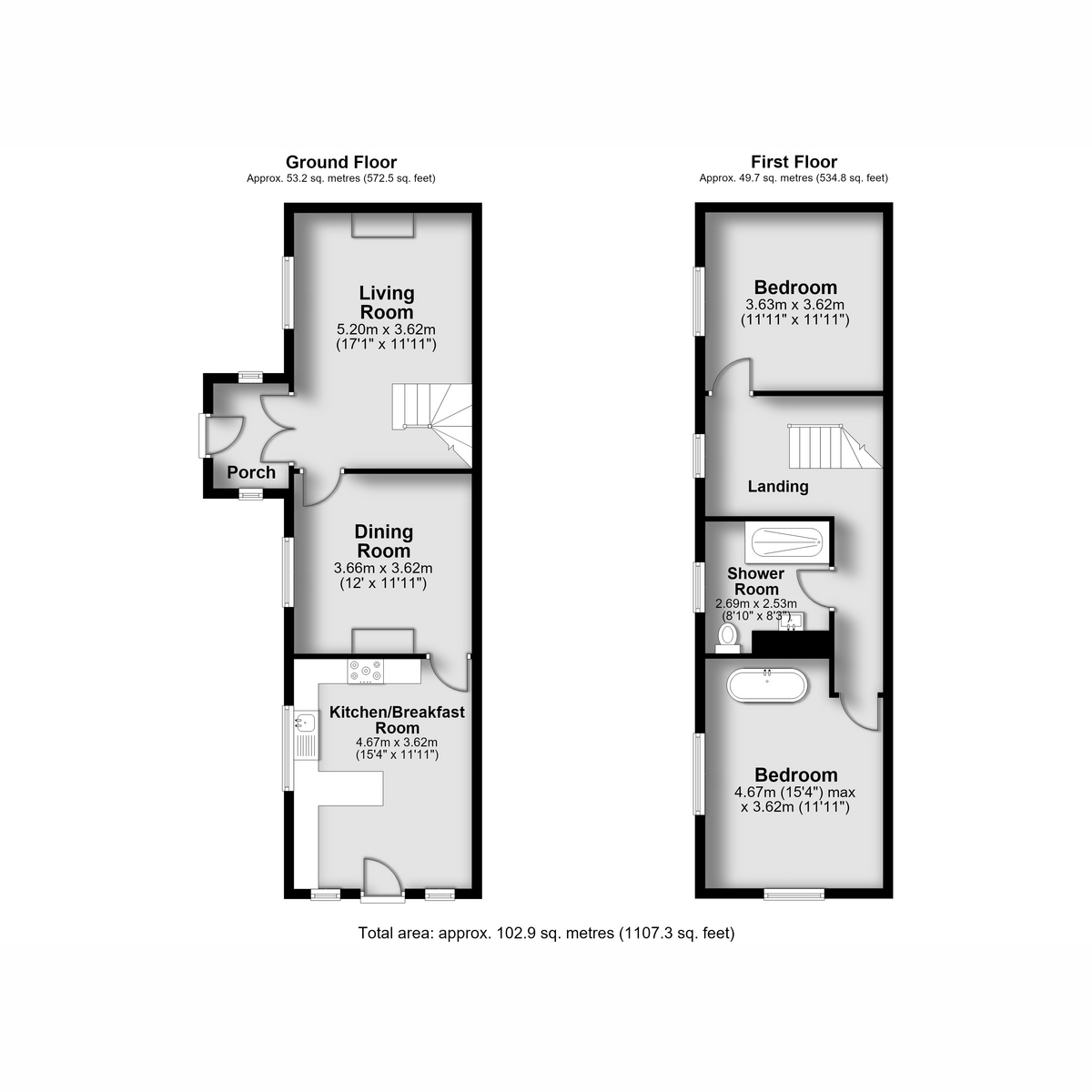 Main Street, Brinsley floorplan