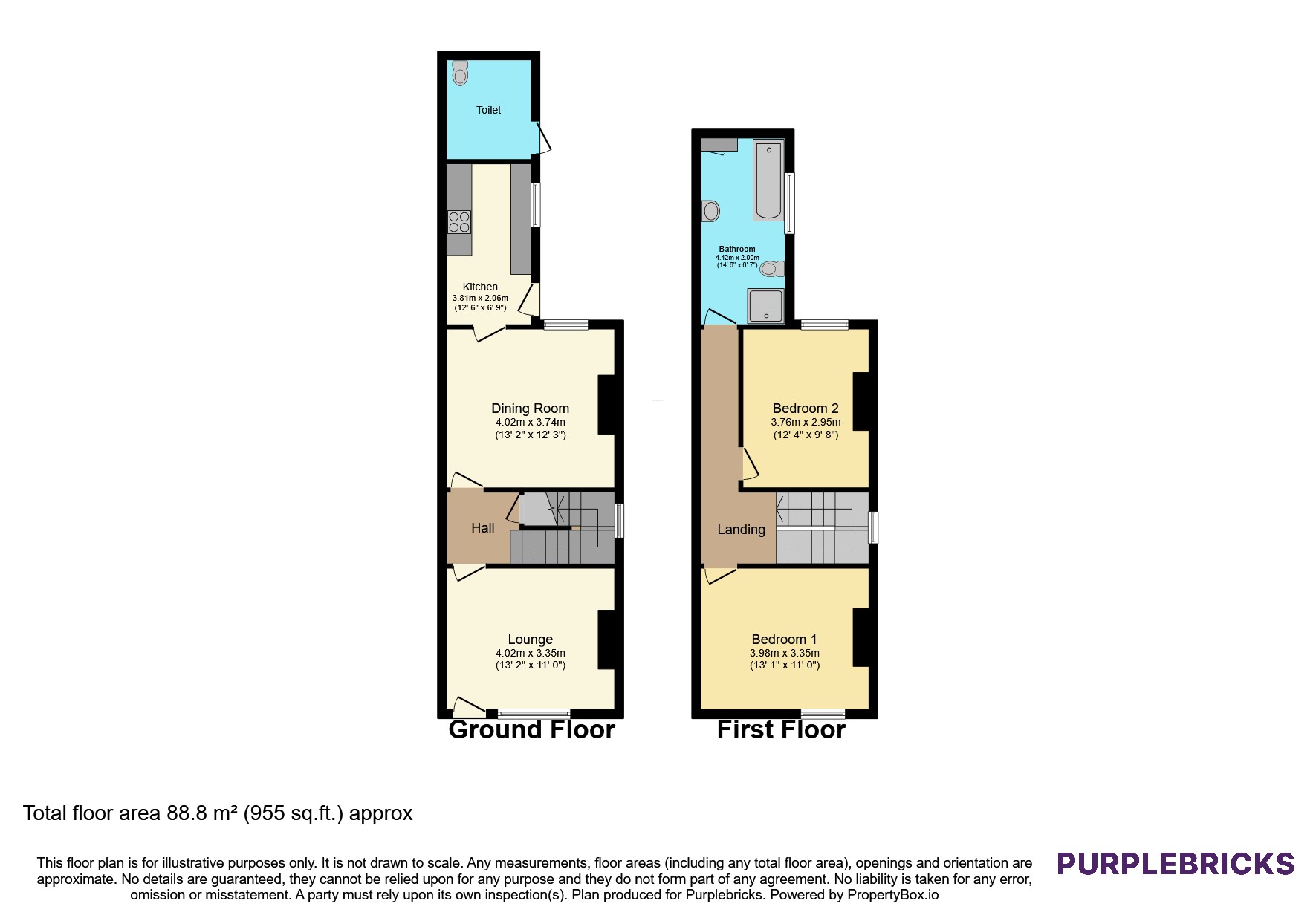 50, Regent Street, Church Gresley floorplan