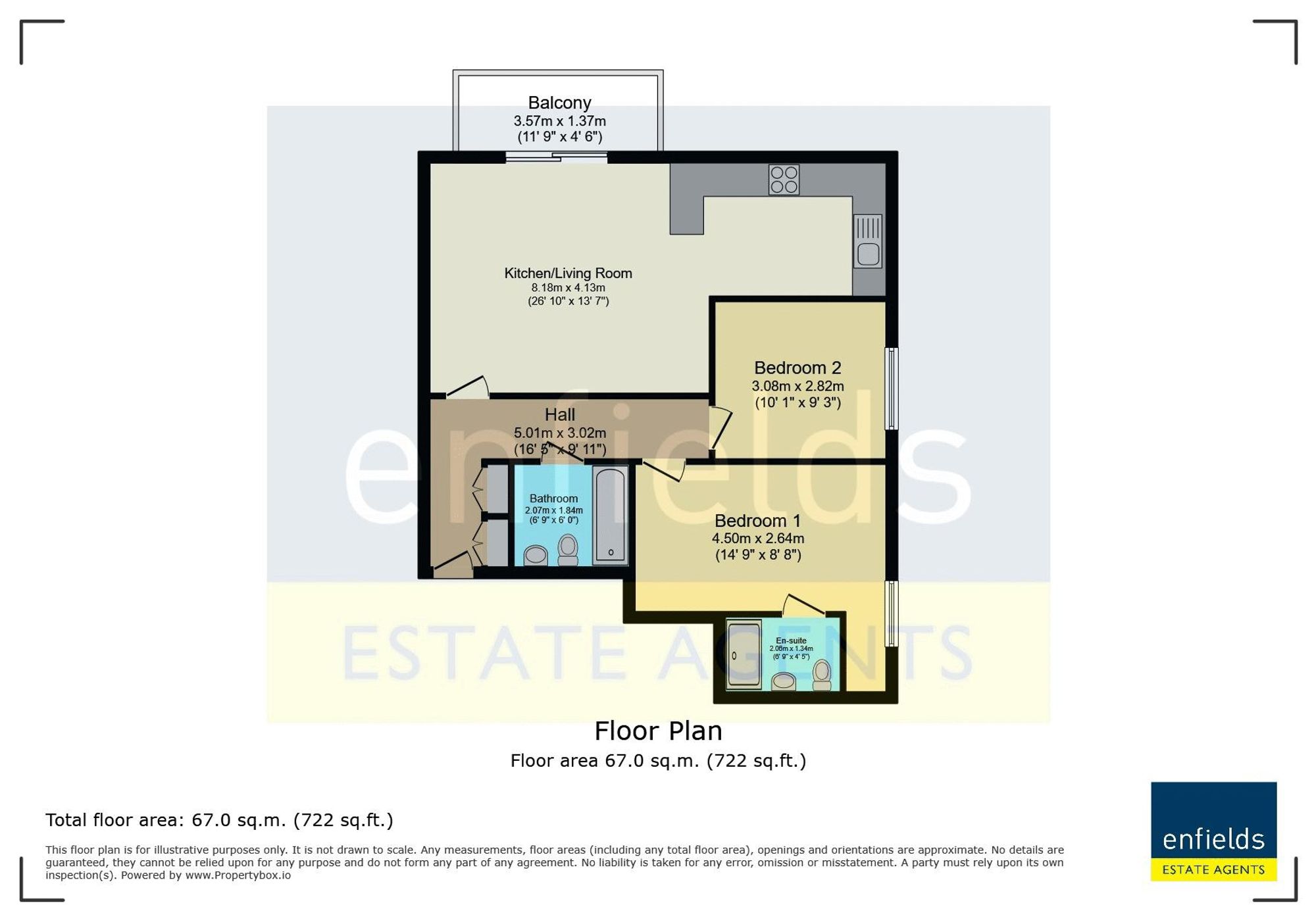 Flat 3, Alturo, Ferndown floorplan