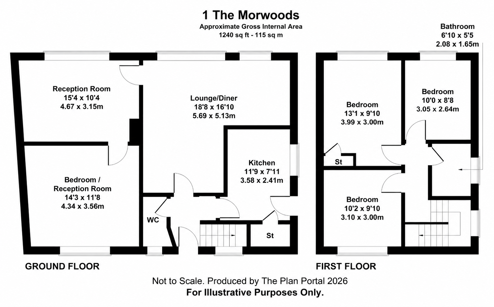 The Morwoods, Leicester floorplan