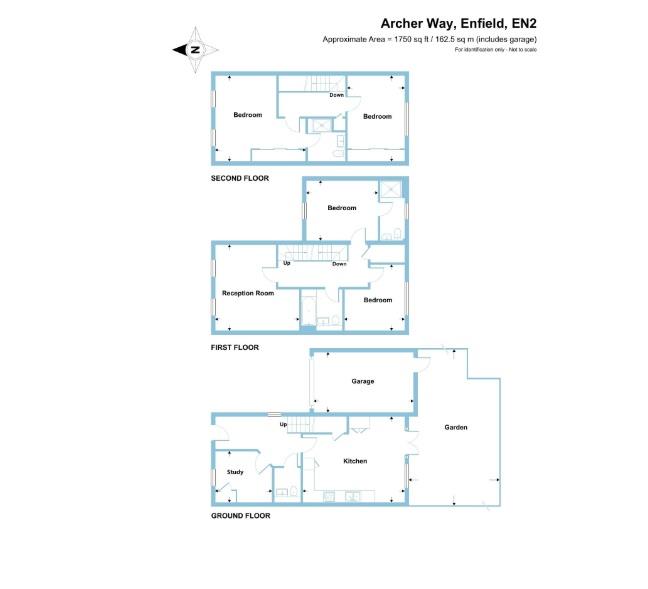 53, Archer Way, Enfield floorplan