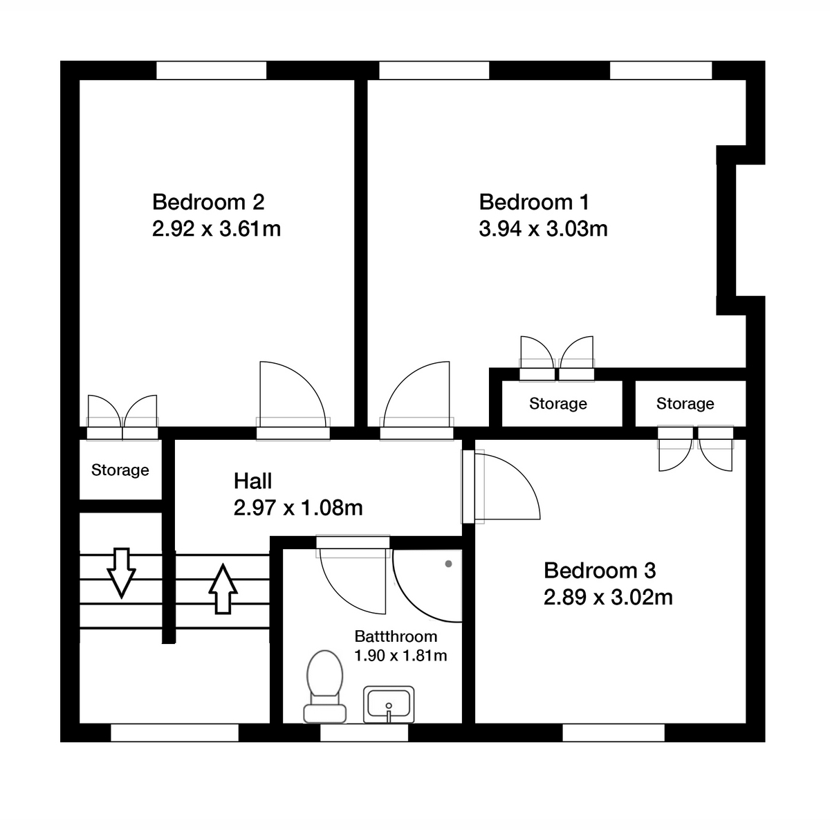 25, Castle Road, Glasgow floorplan