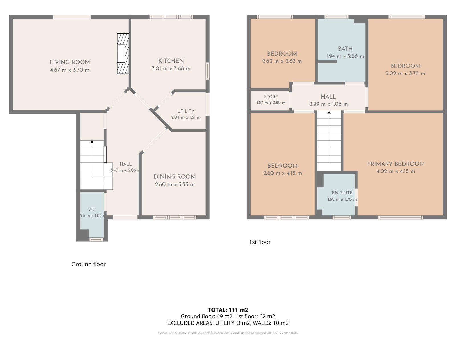 20, Moss Lane, Manchester floorplan