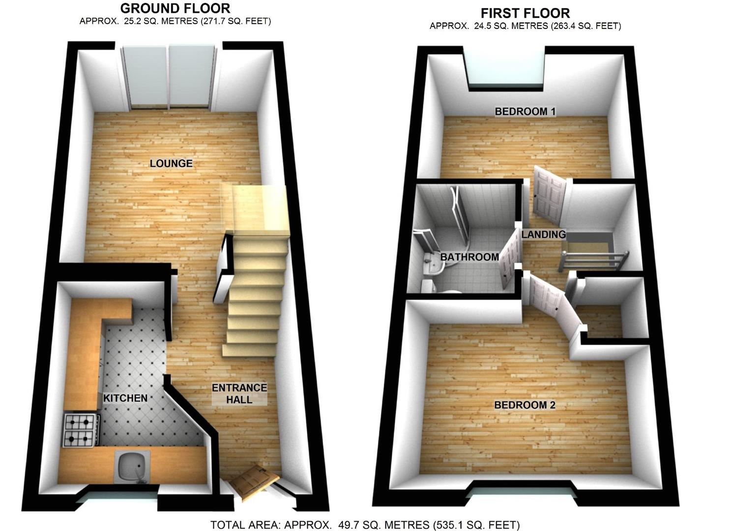 Balmoral Close, Wellingborough NN8, 2 bedroom terraced house for sale