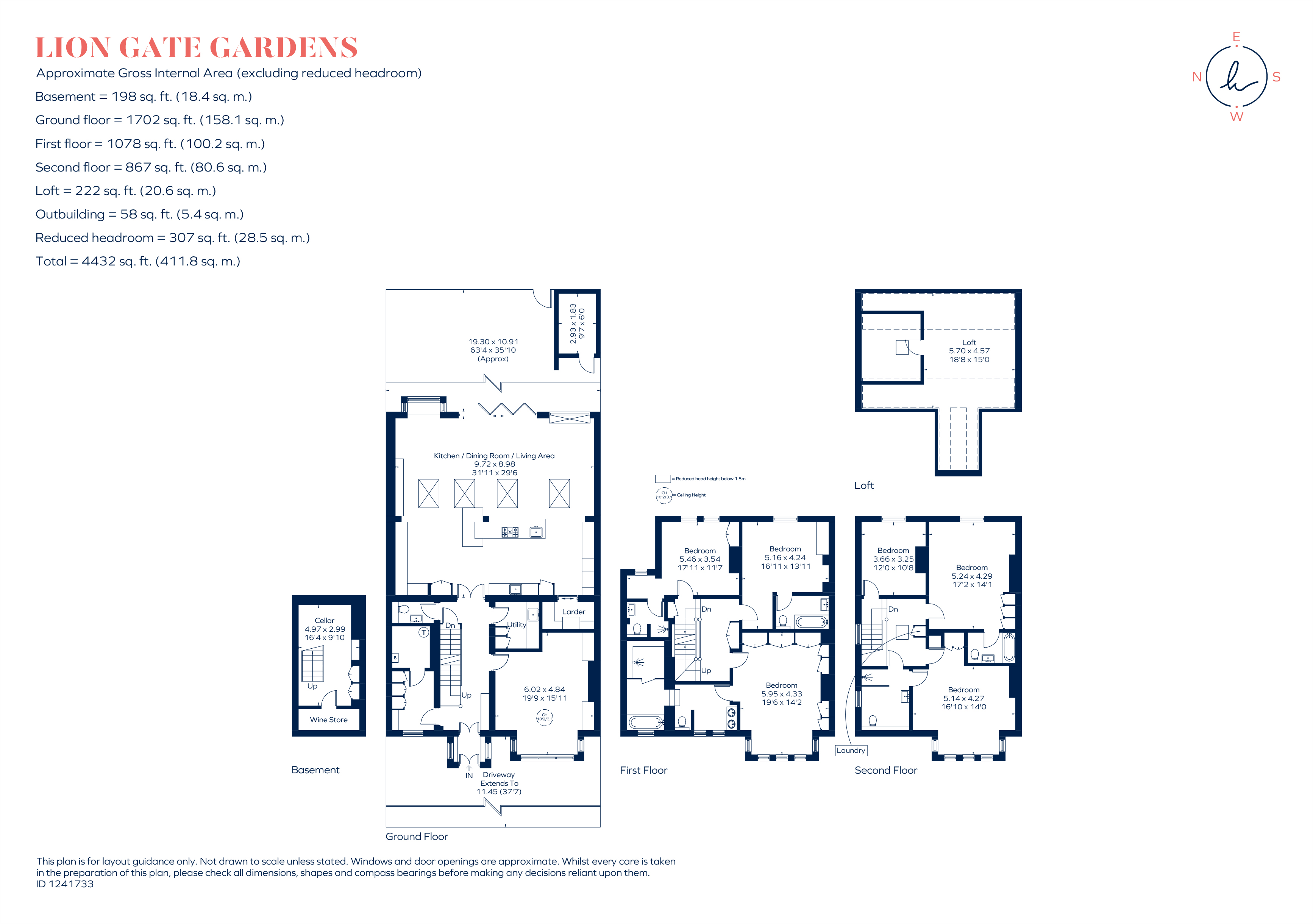 16, Lion Gate Gardens, Richmond floorplan