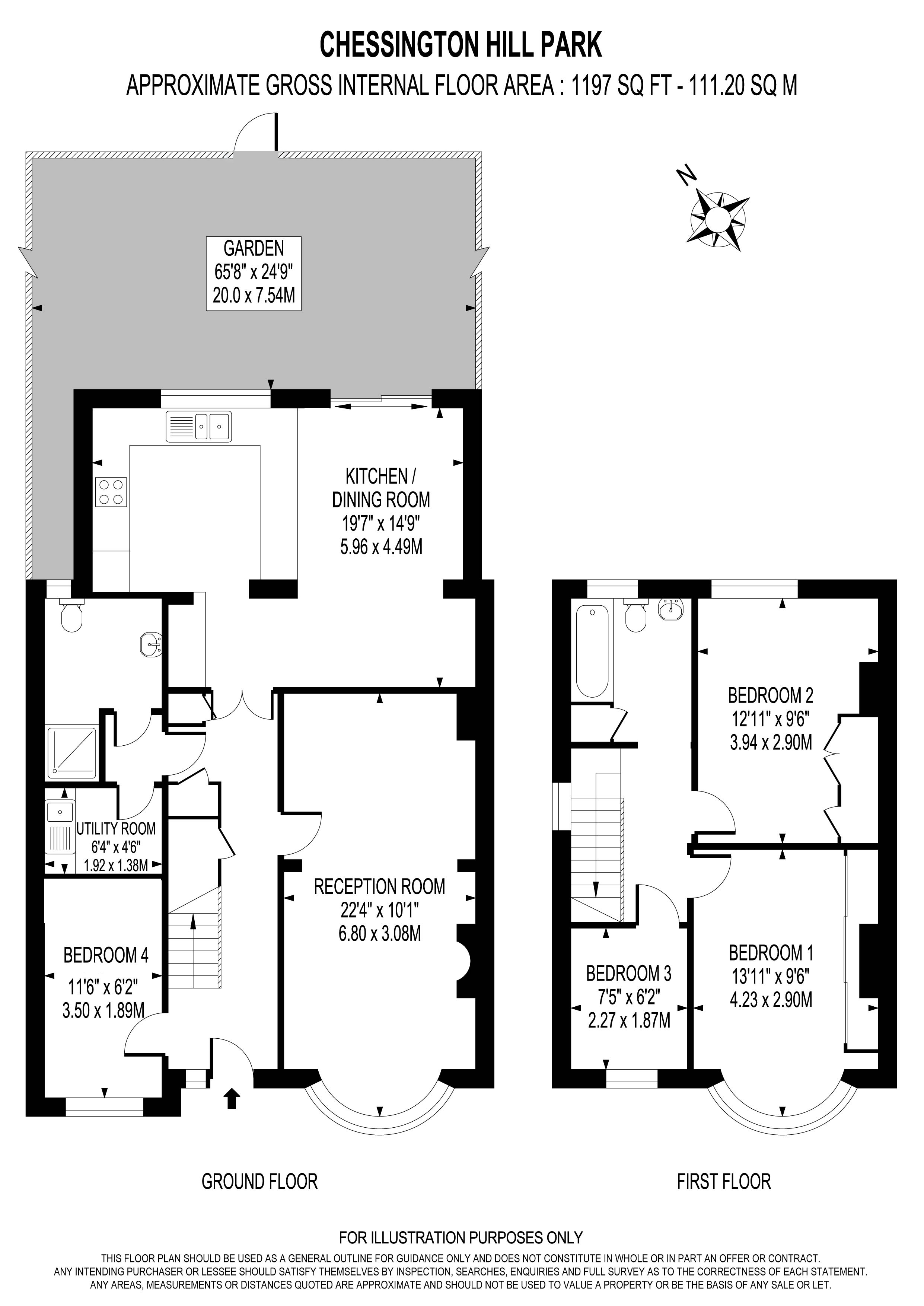 92, Chessington Hill Park, Chessington floorplan