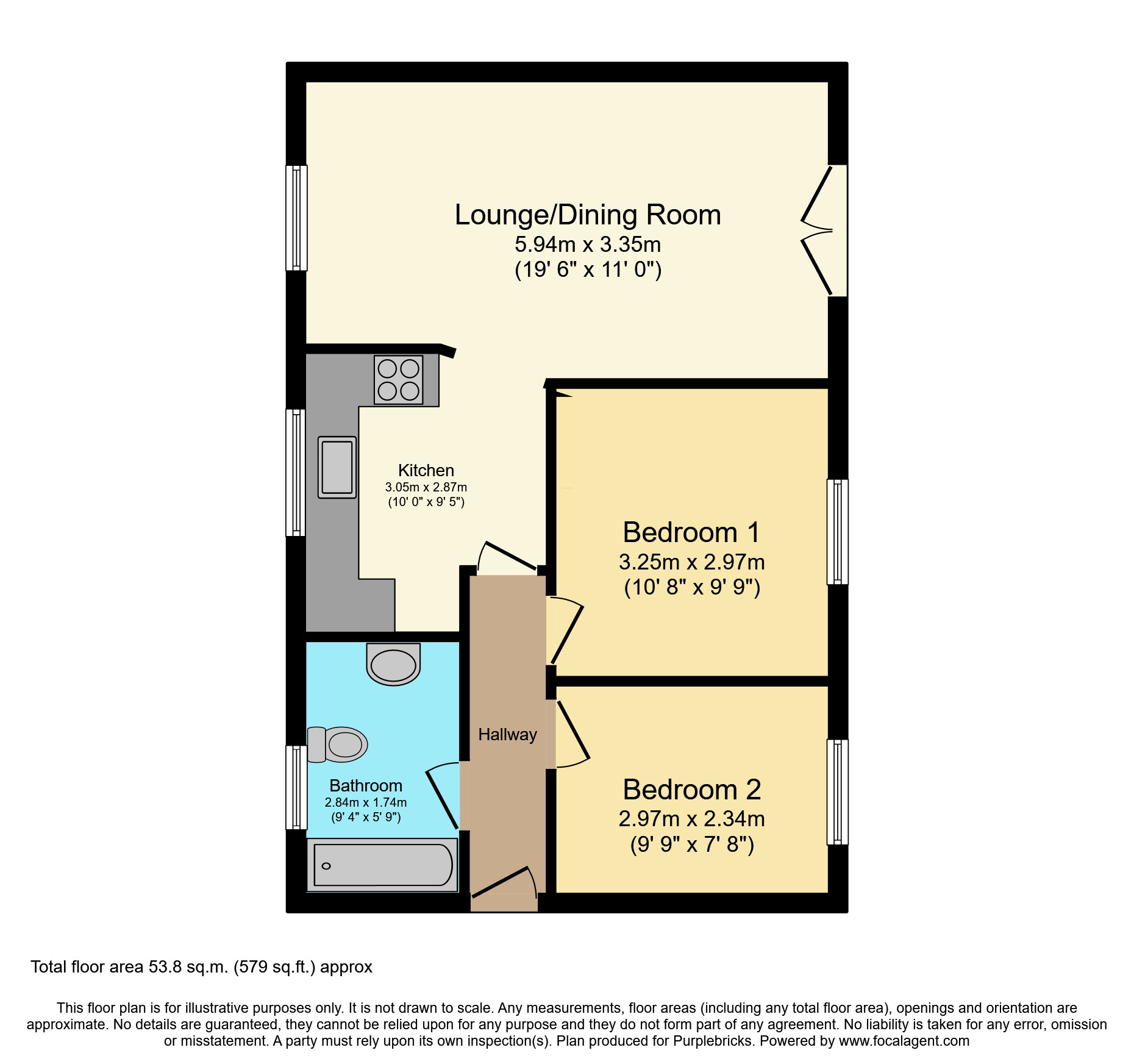 Queens Close, Sudbury, CO10 floorplan