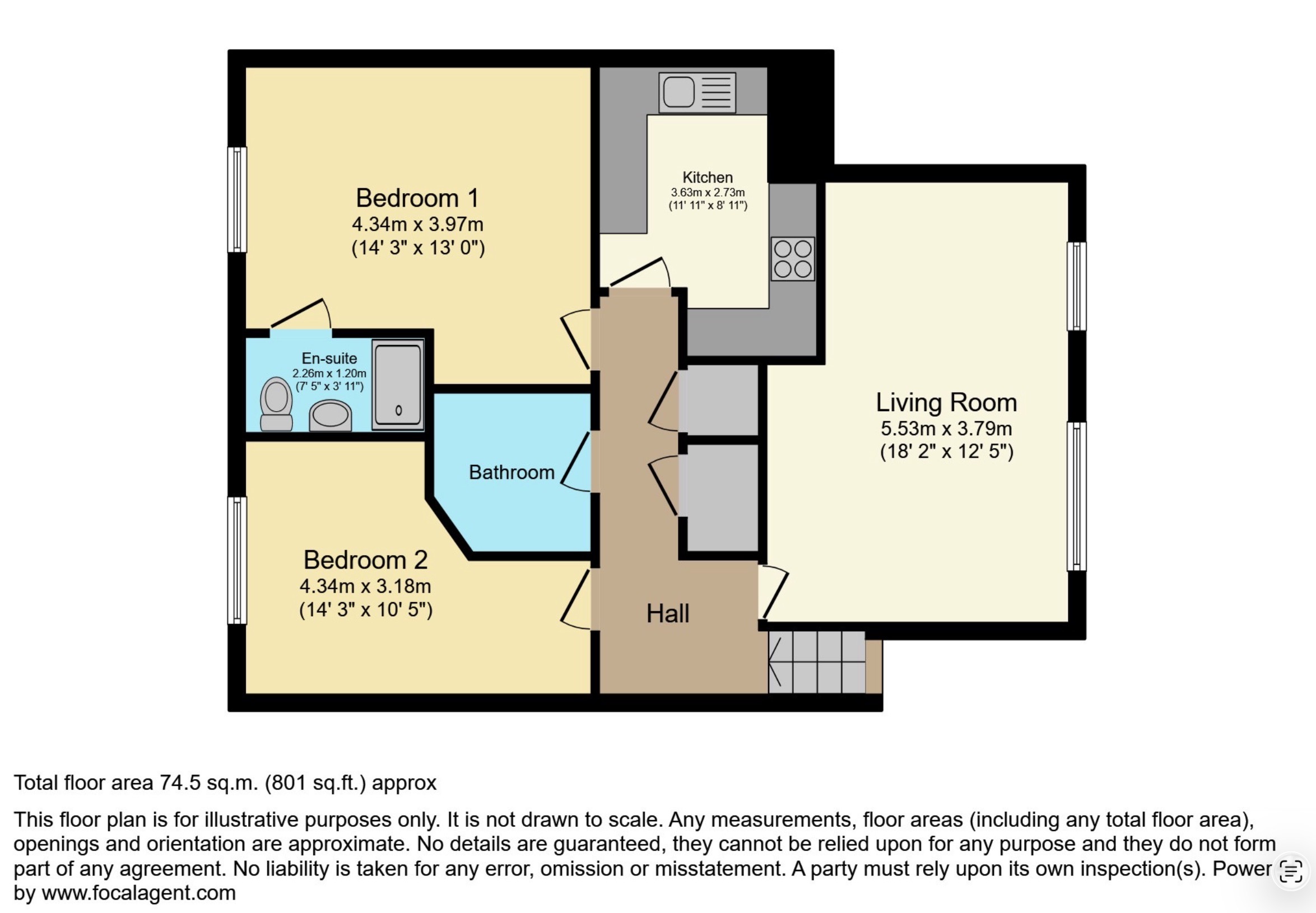 11 St James Court, Blakedown, Kidderminster floorplan