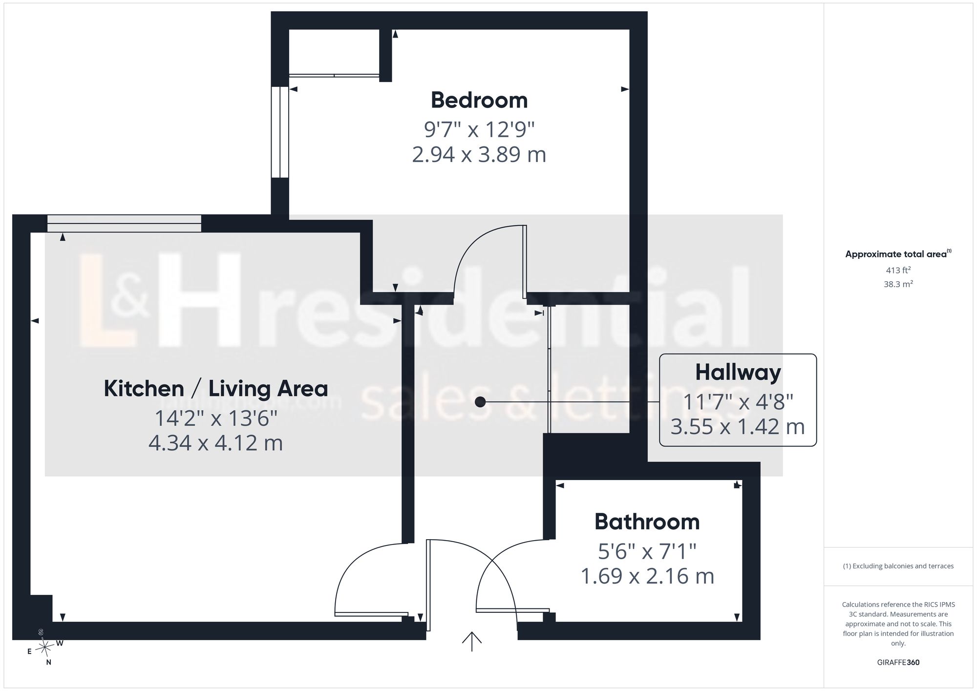 Flat 6, Heaton House Thurston Way, Borehamwood floorplan