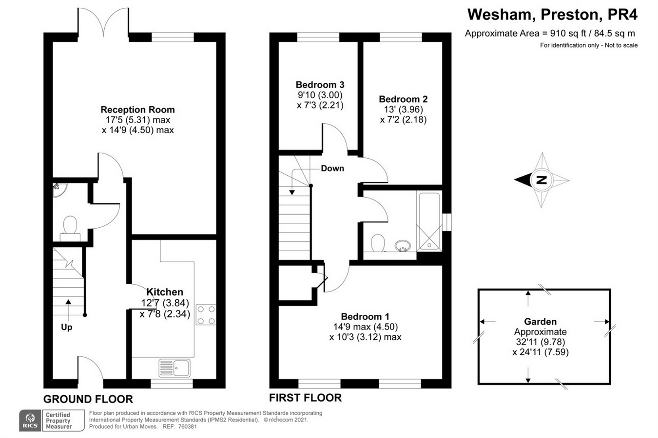 Free property report 9 Grebe Court, Medlar With Wesham, PR4 3FA Chimnie