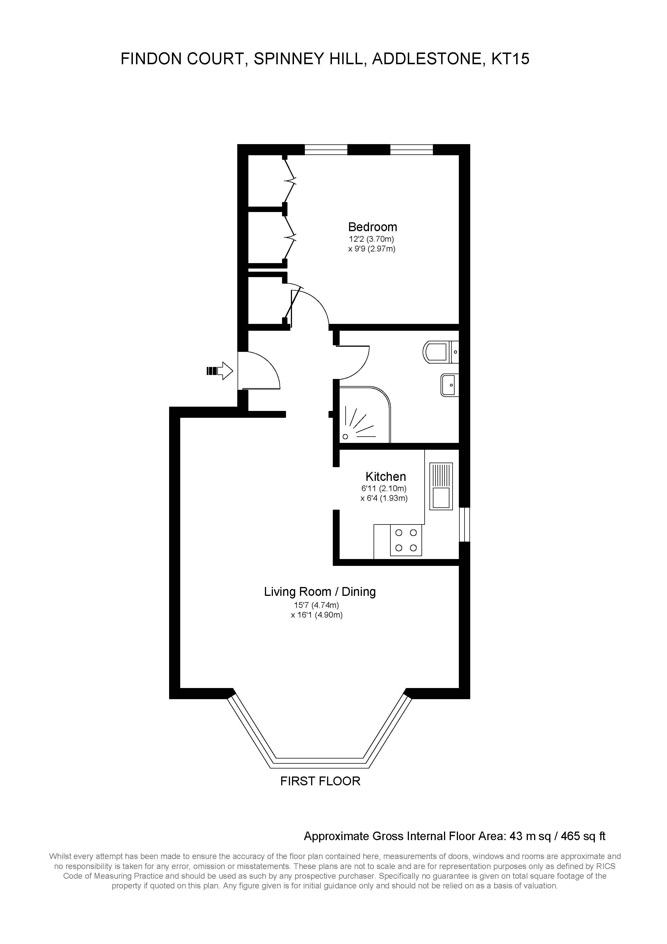 14 Findon Court, Spinney Hill, Row Town floorplan