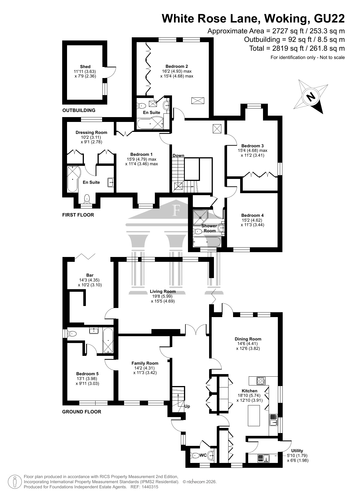 Pine Tree Cottage, 22B White Rose Lane, Woking floorplan