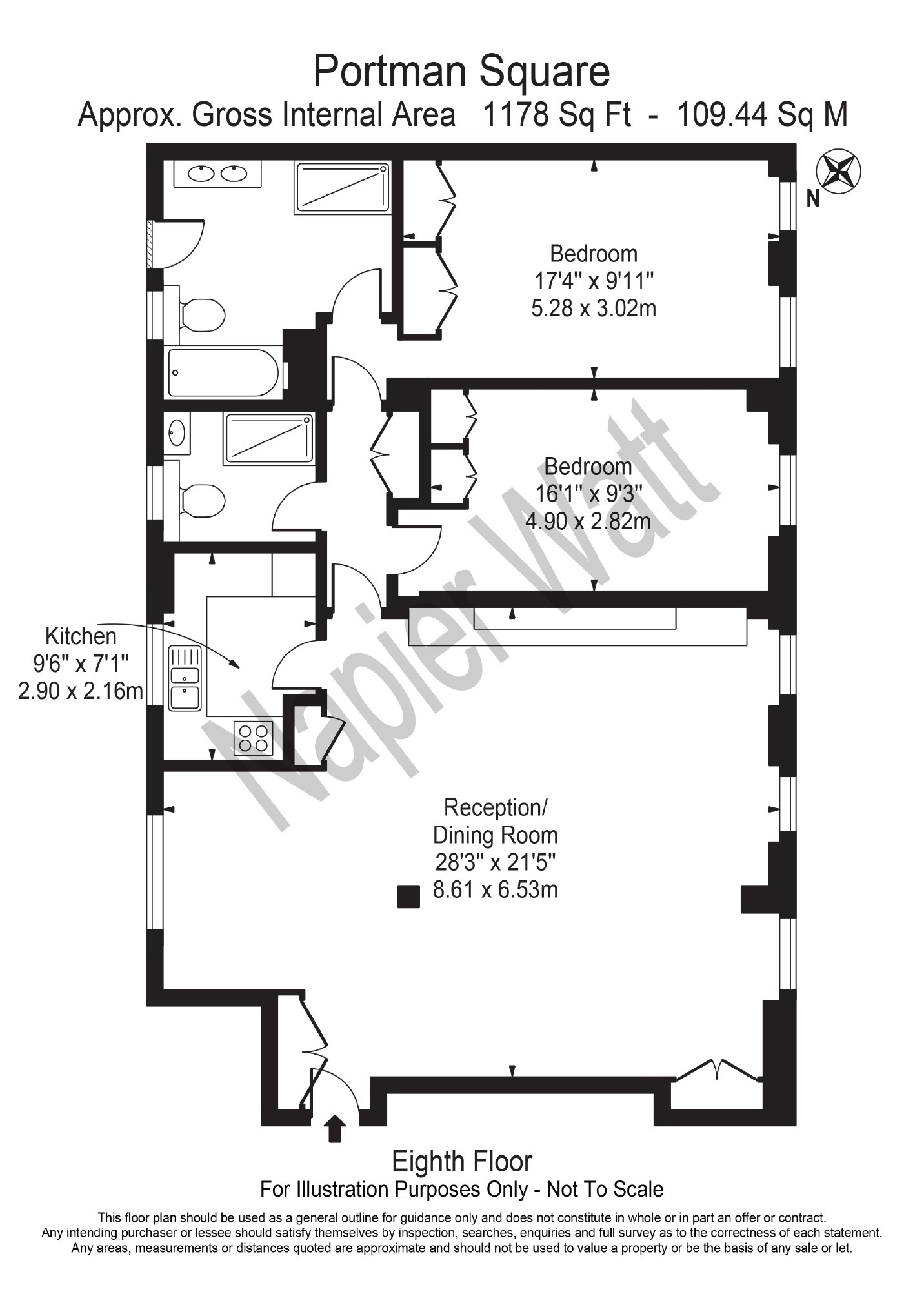 2 Bedrooms Flat to rent in Portman Square, Marylebone W1H