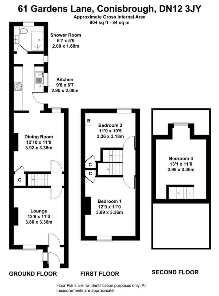61, Gardens Lane, Doncaster floorplan
