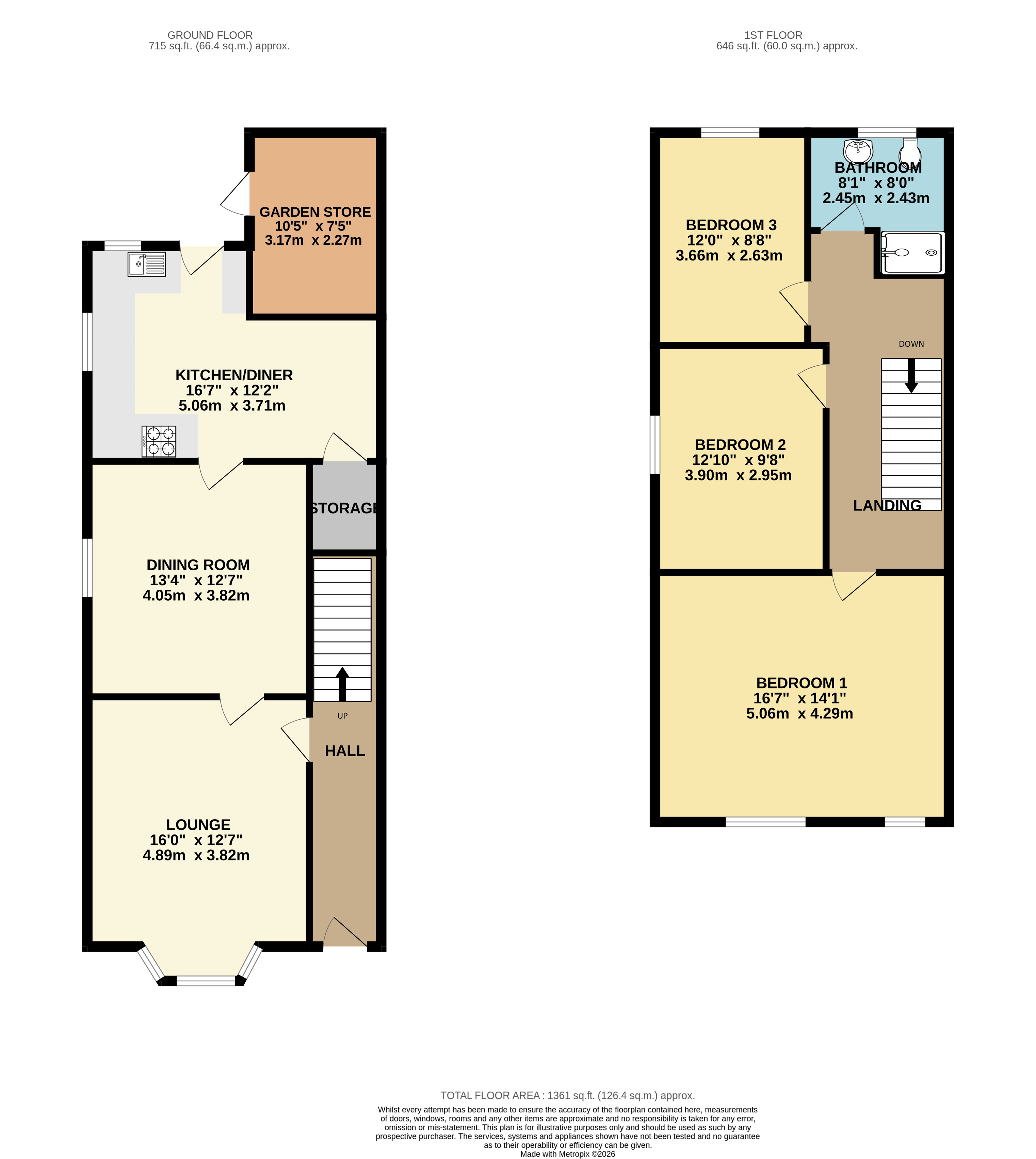 140, Town Street, Nottingham floorplan
