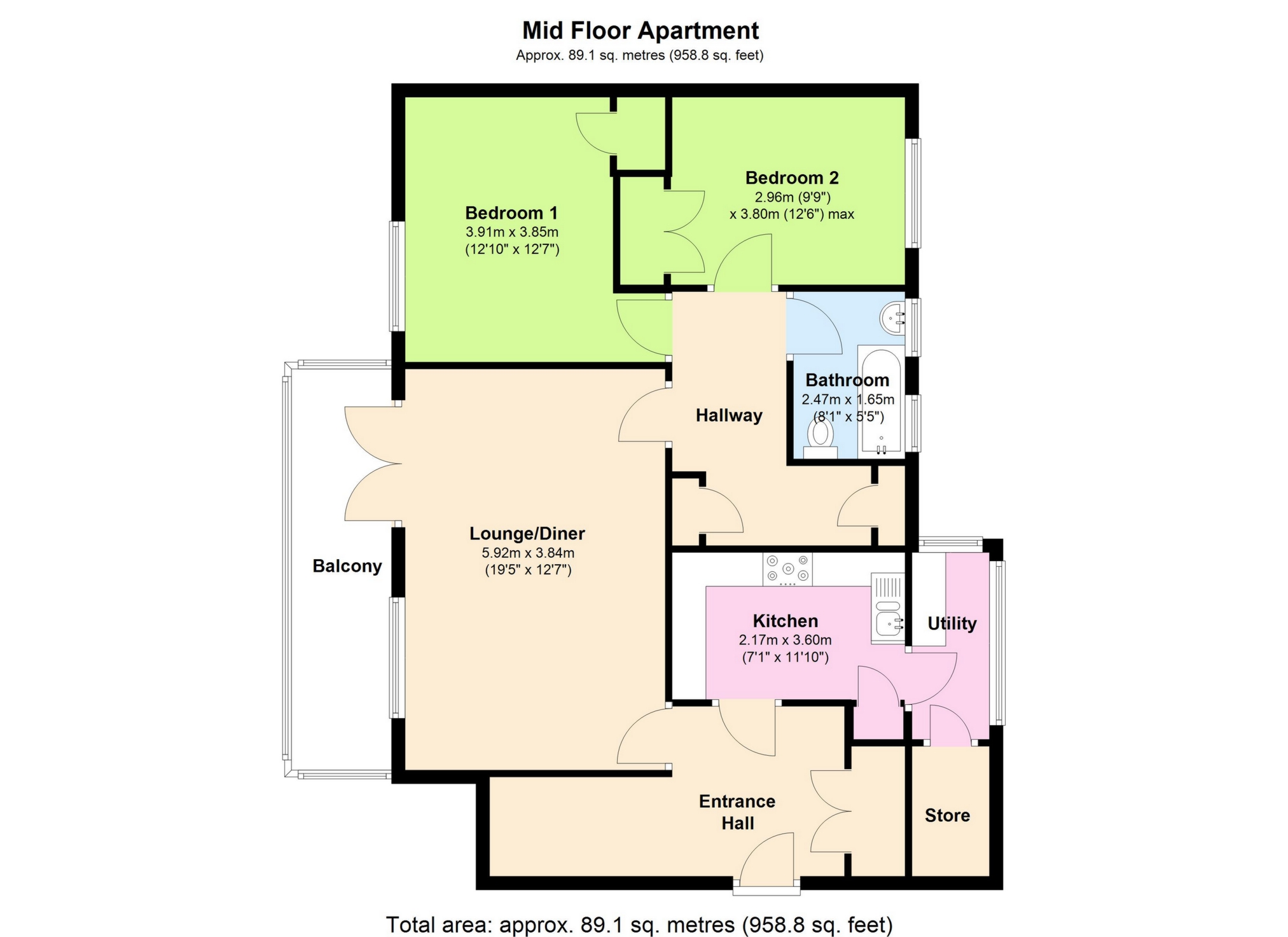 131, The Gateway, Dover floorplan