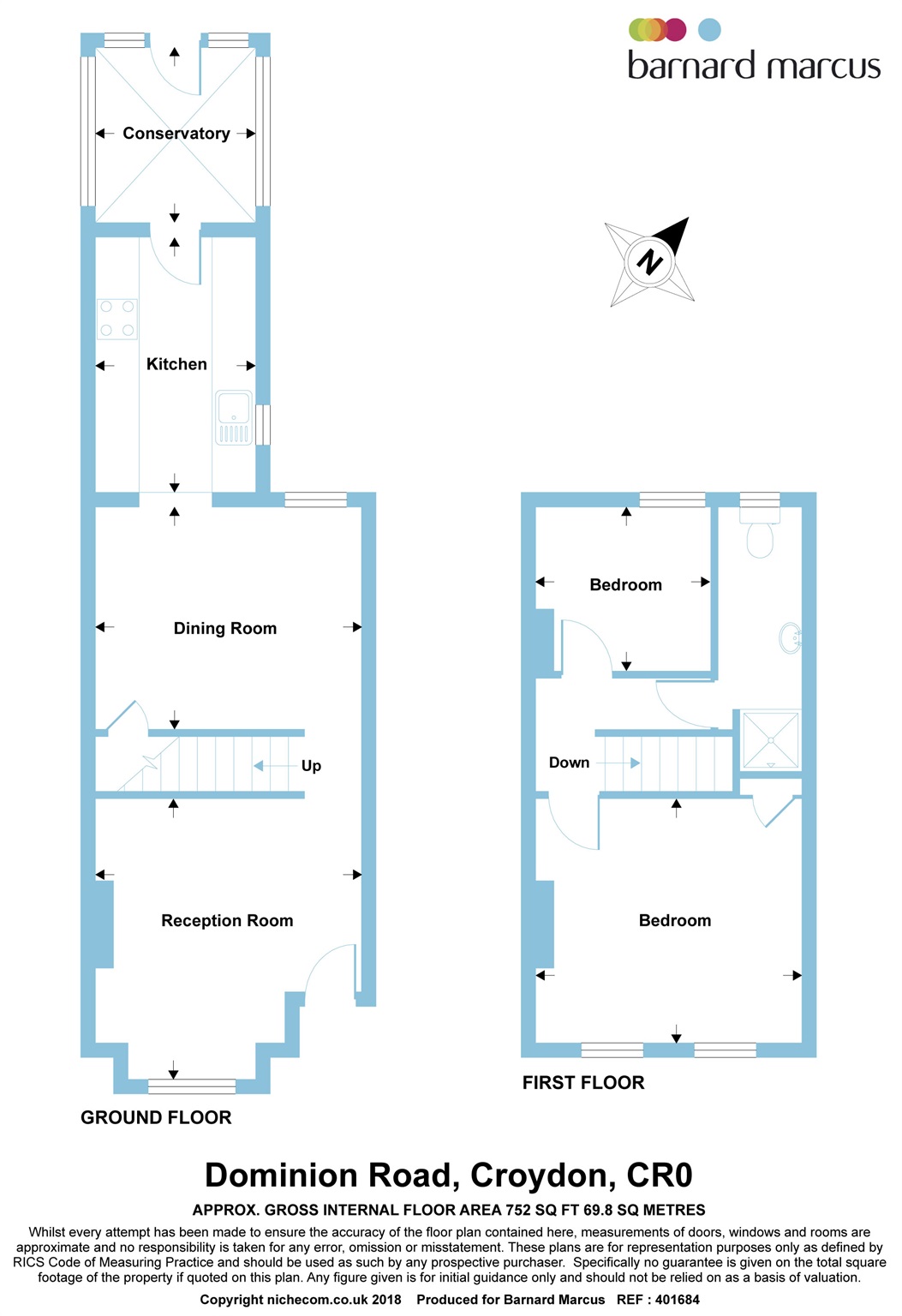 2 Bedrooms Terraced house for sale in Dominion Road, Addiscombe, Croydon CR0