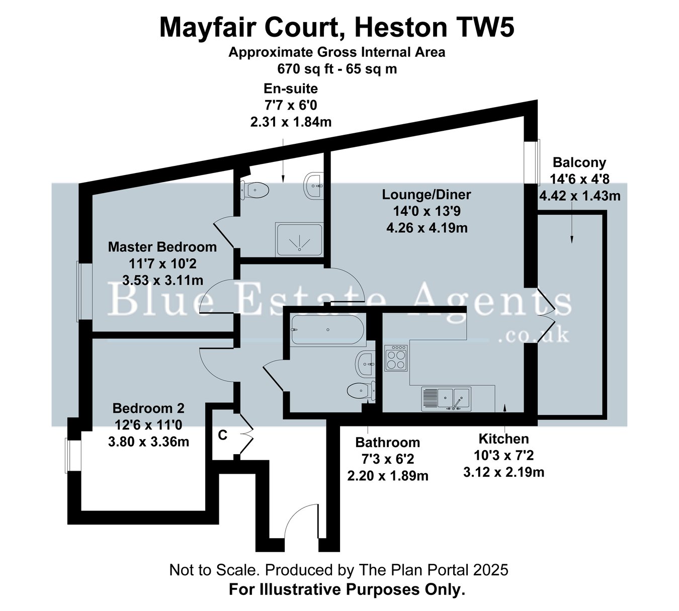 Mayfair Court, Hunting Place, Hounslow floorplan