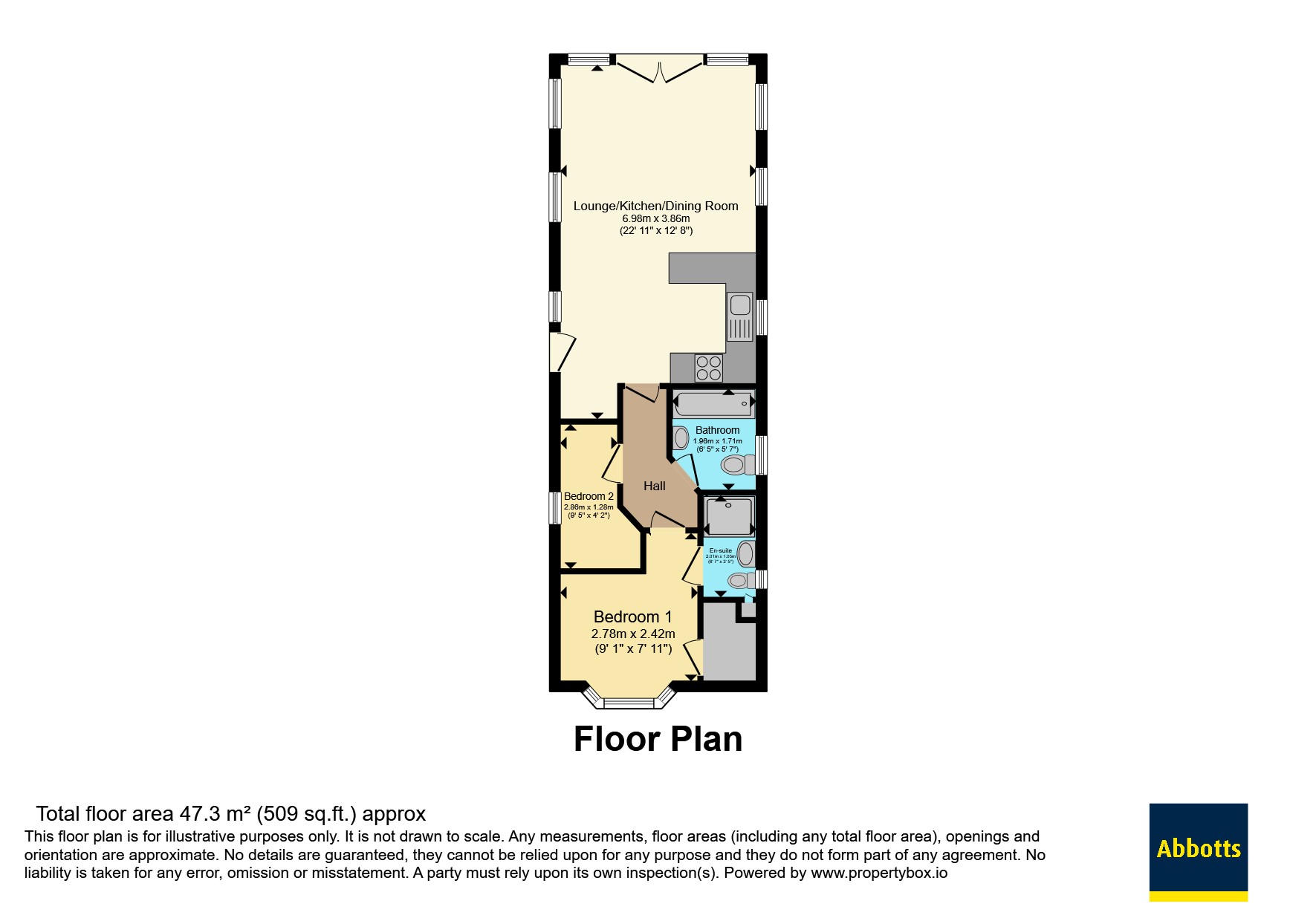 Caravan 20, Spring Park,, London Road, Beccles floorplan