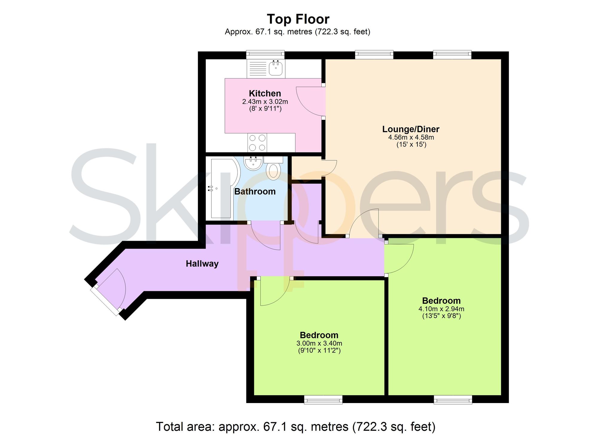 51 White Willow Close, Ashford floorplan