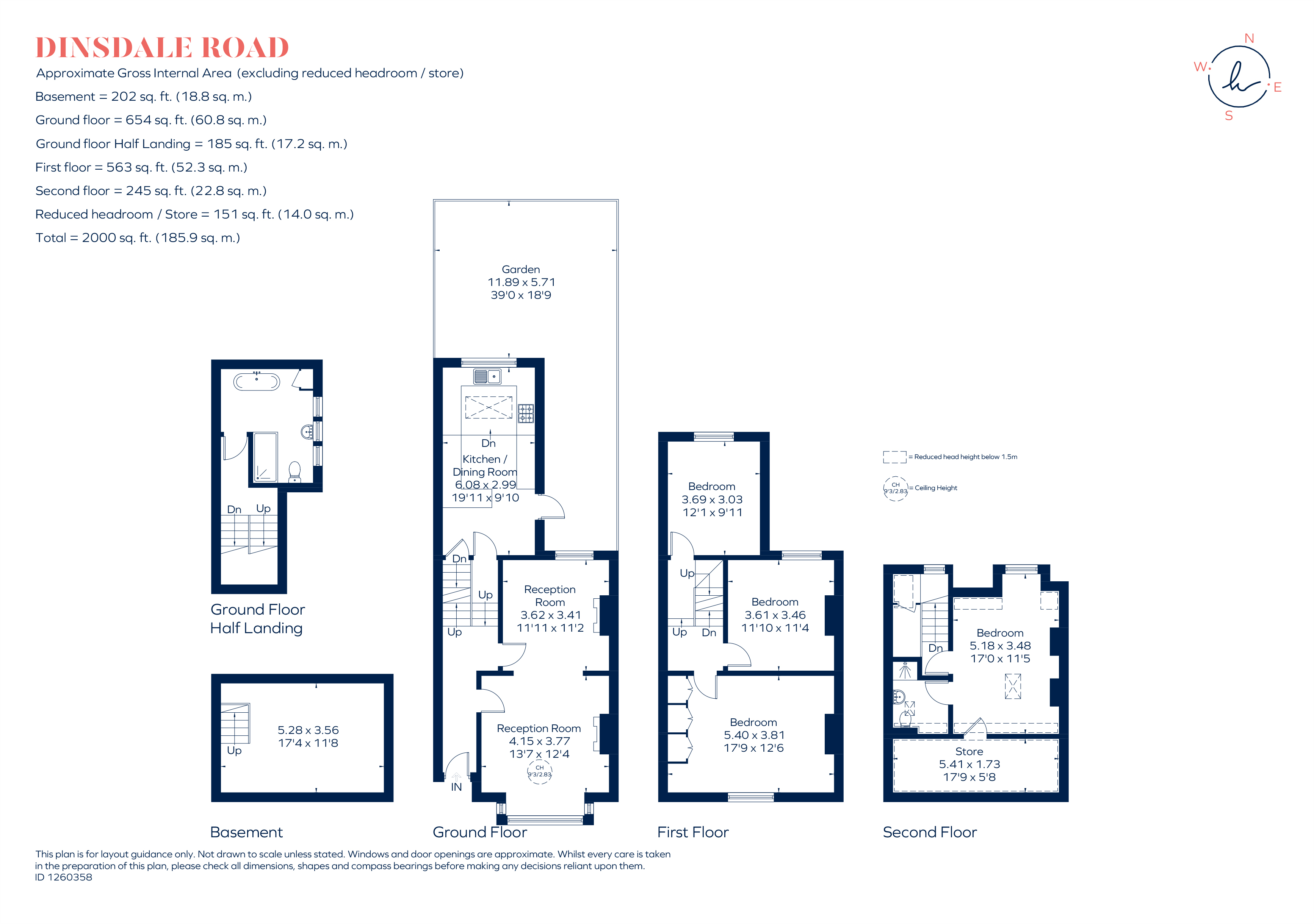 23, Dinsdale Road, London floorplan