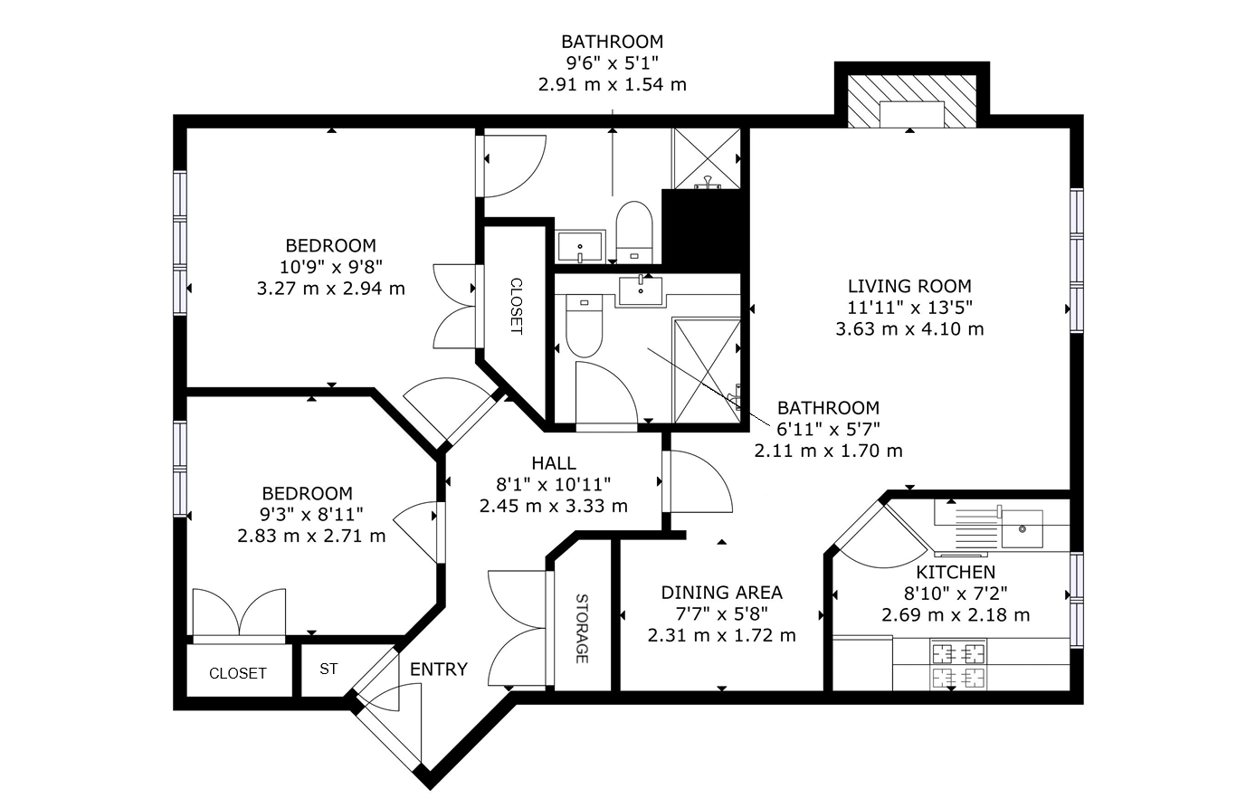 1, Annfield Gardens, Stirling floorplan