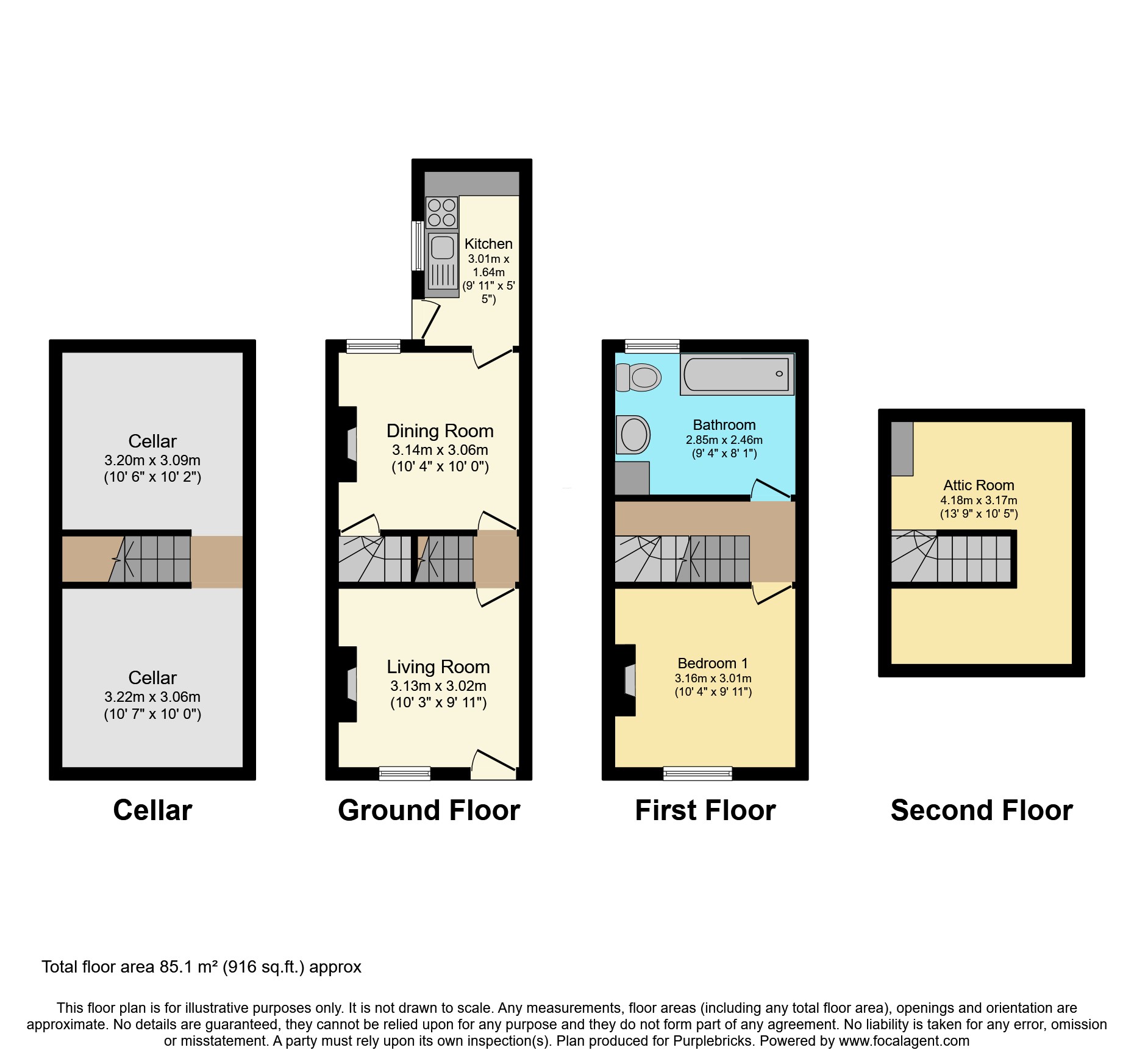 12, Derwent Terrace, Nottingham floorplan
