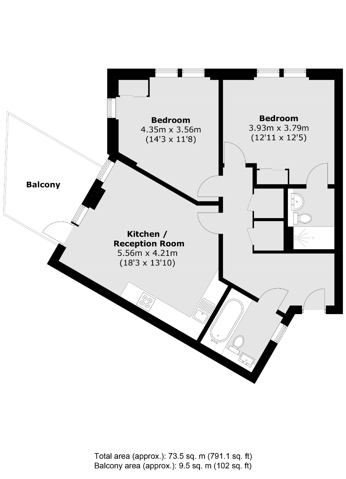 Freda Street, London floorplan