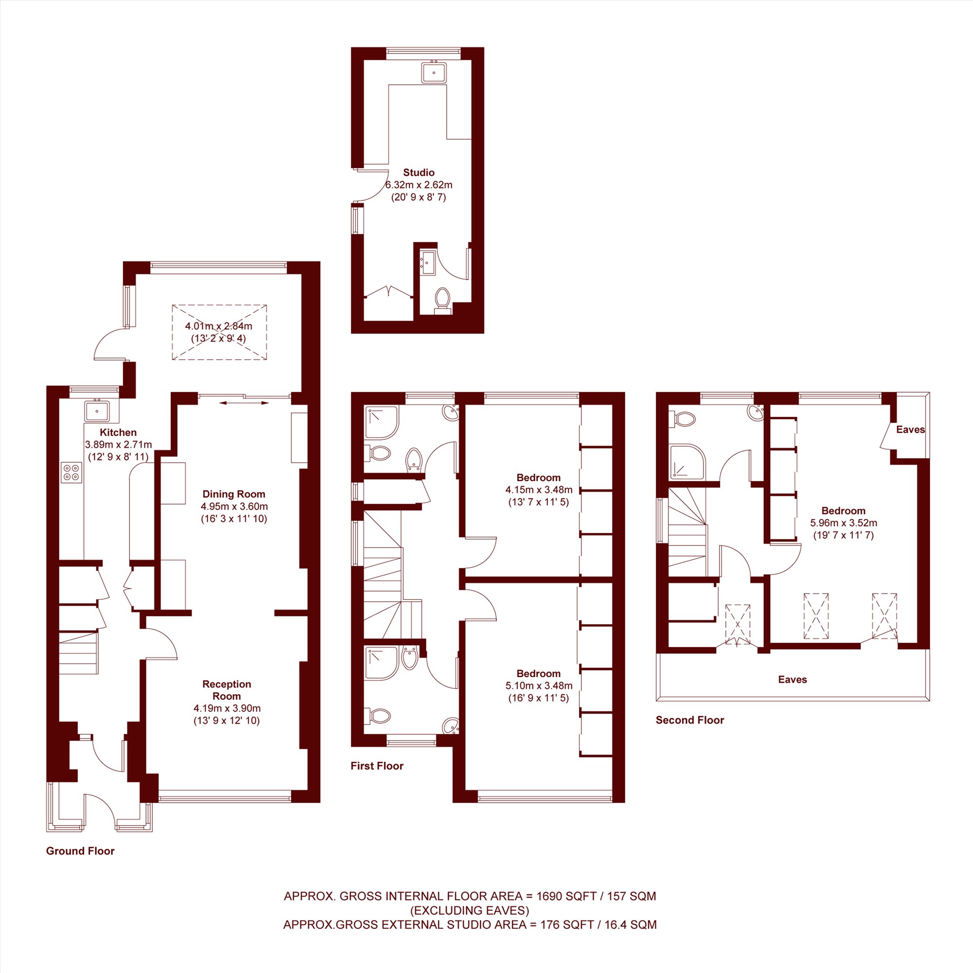 49, Bowes Road, London floorplan