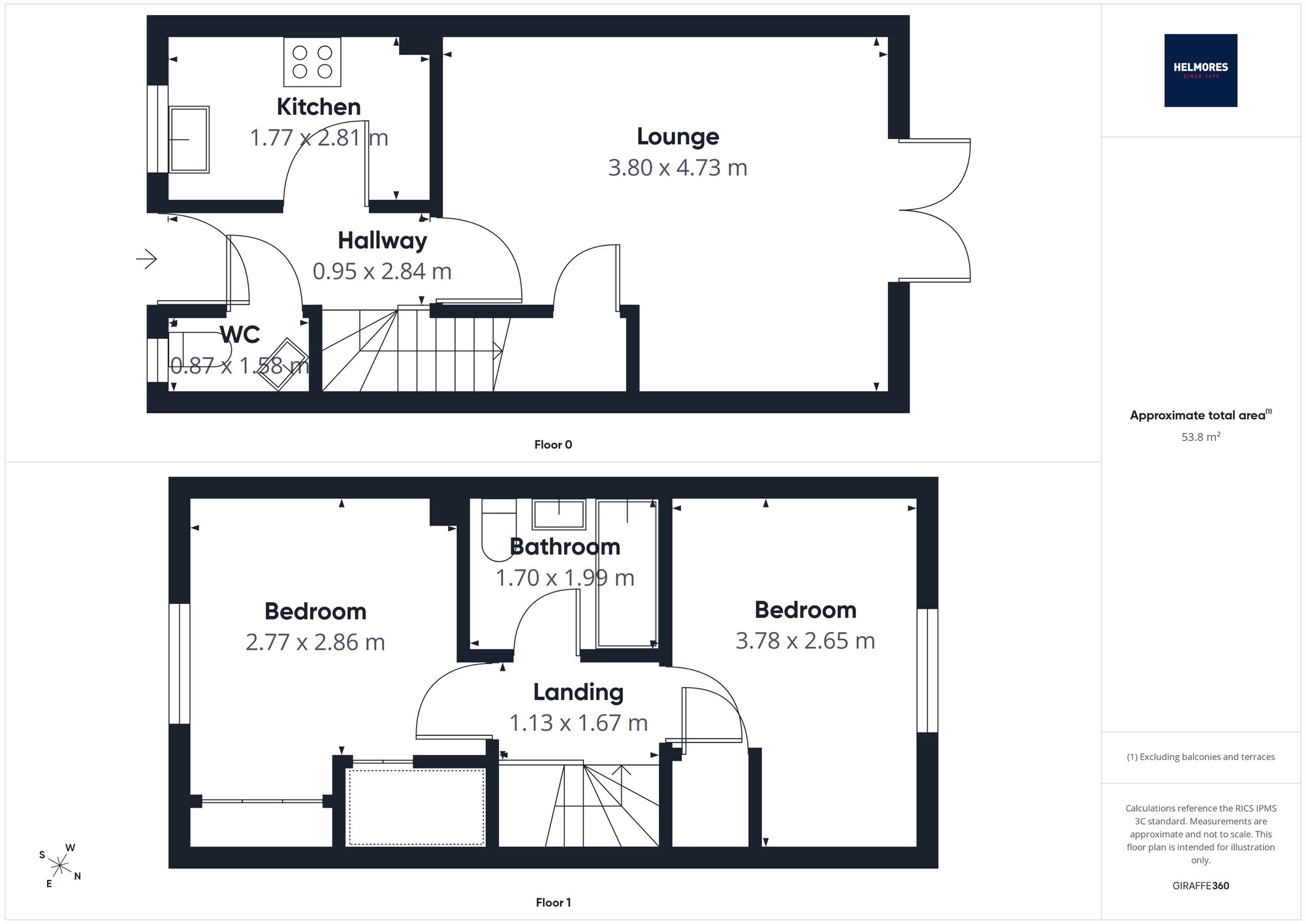 6 Mill Avenue. Copplestone, Crediton floorplan