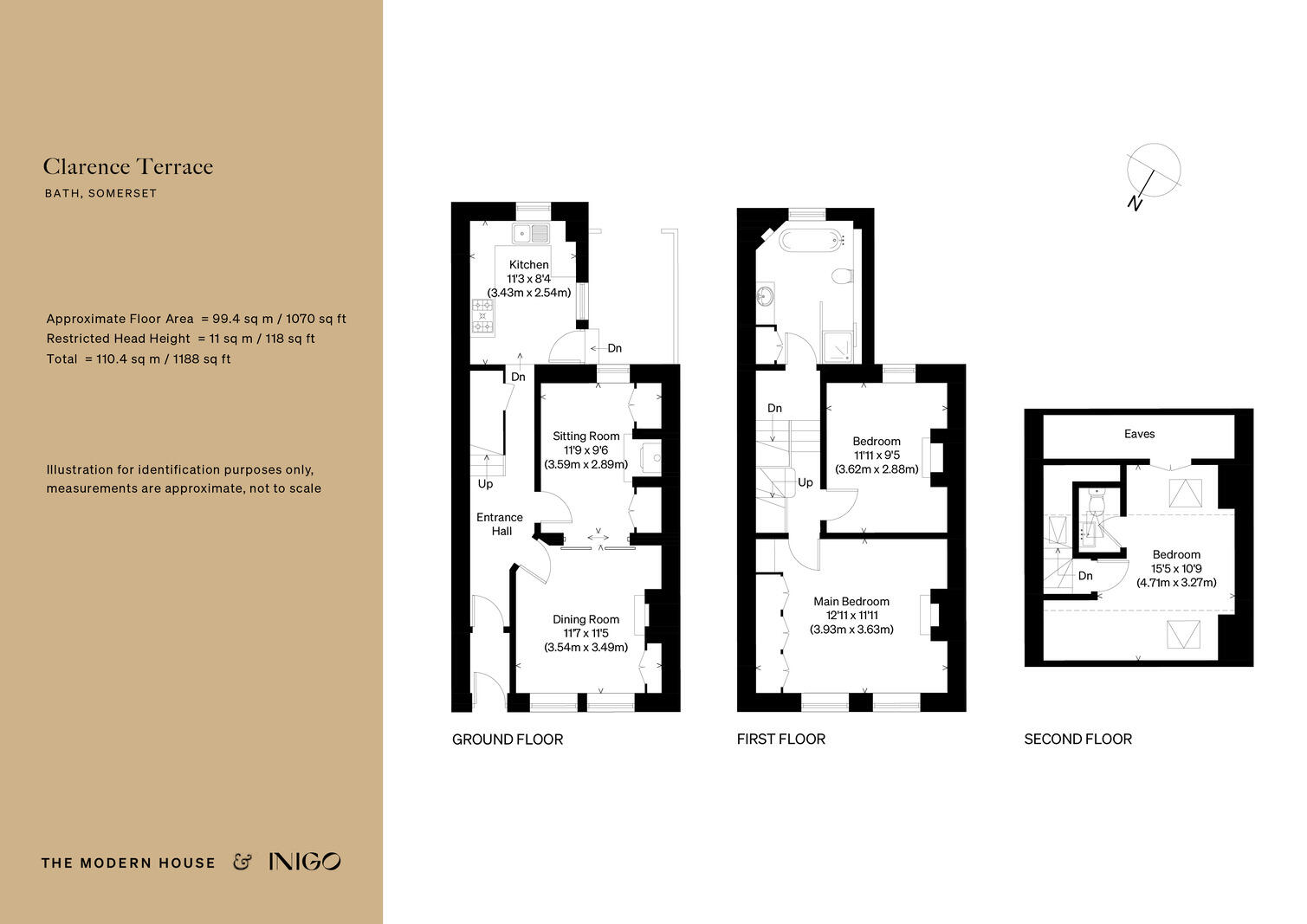 6, Clarence Terrace, Bath floorplan